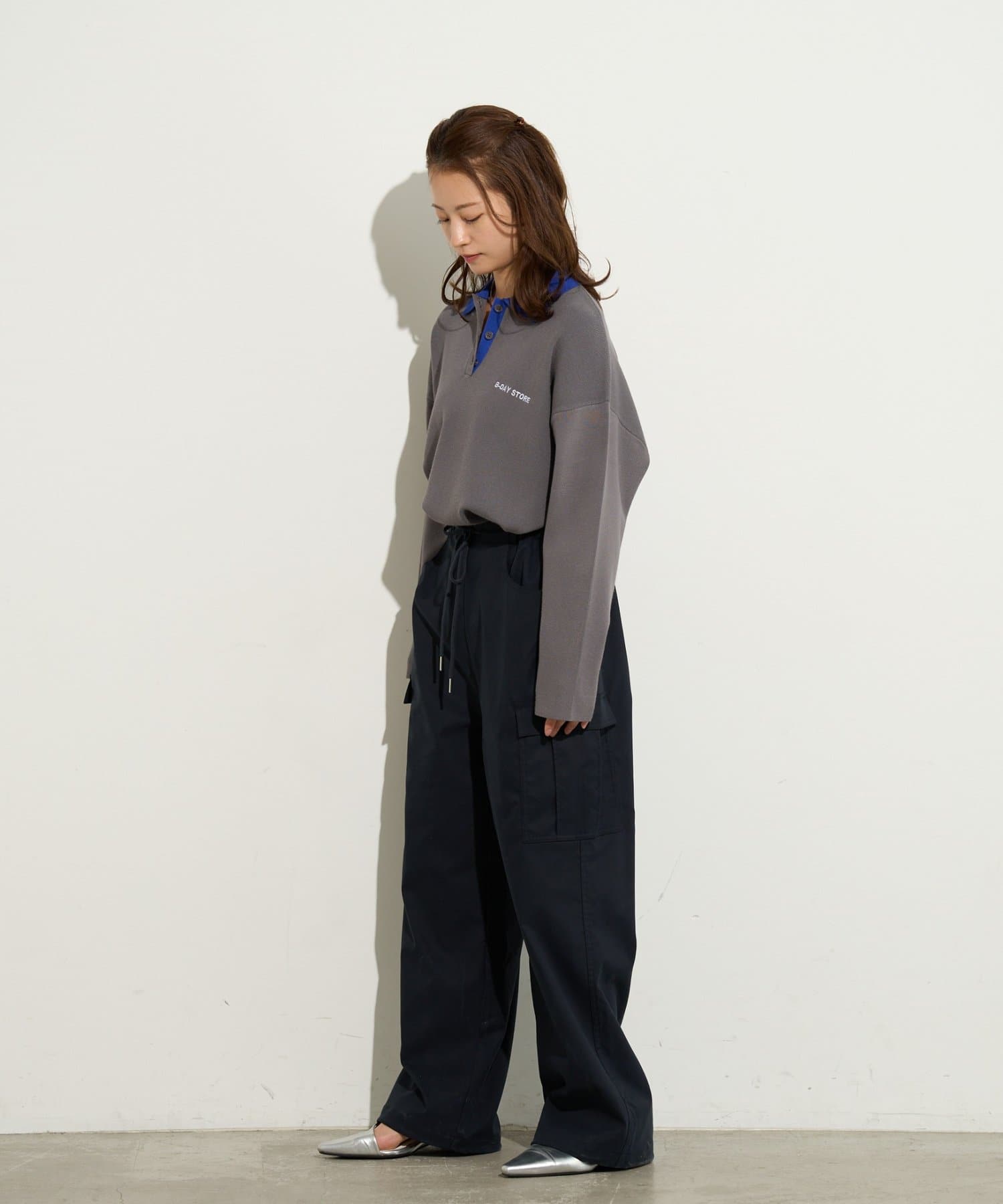 BIRTHDAY BAR(バースデイバー) 【B-DAY STORE】バイカラーポロニット　レディス