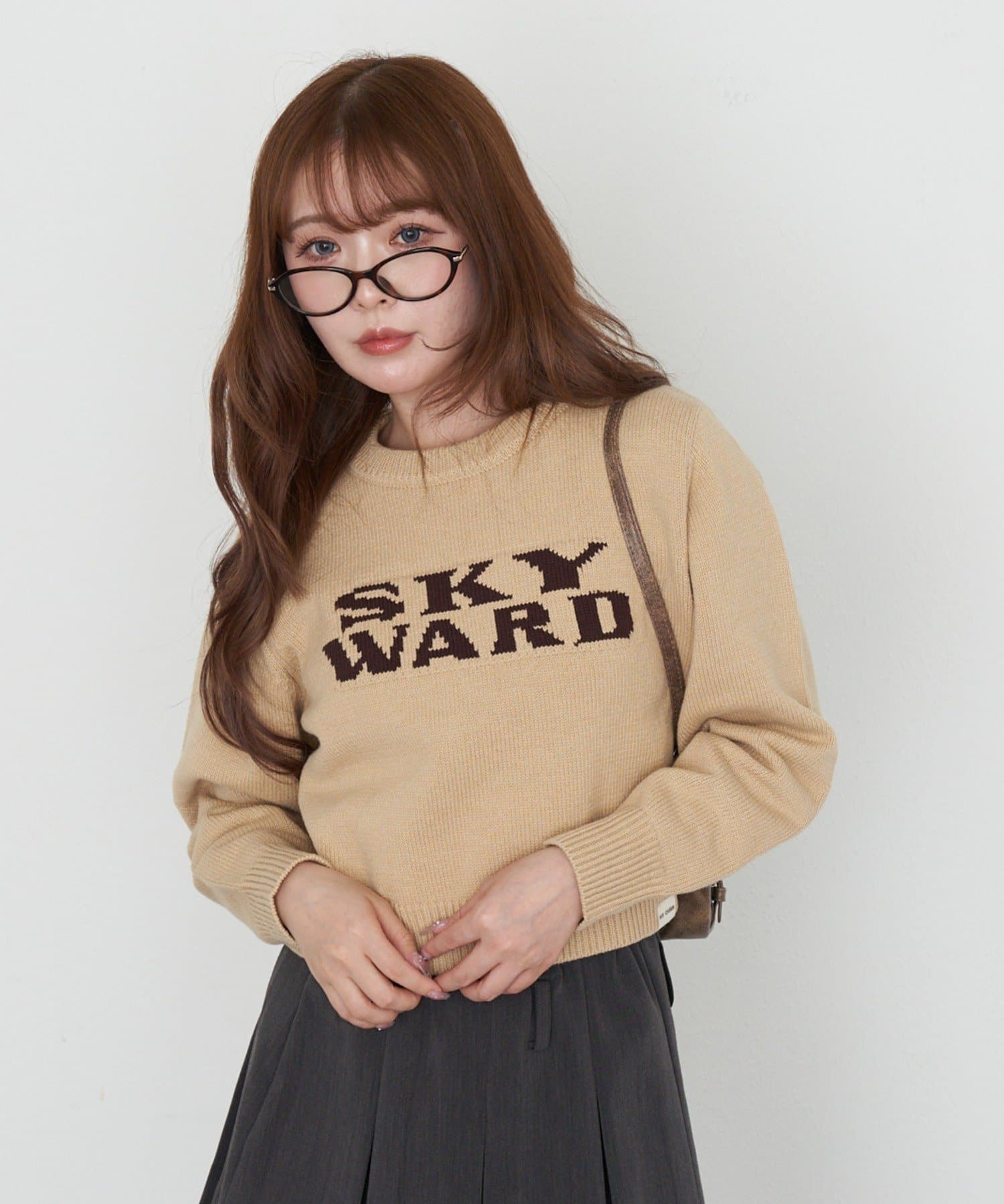 OUTLET(アウトレット) 【RAY CASSIN】ロゴコンパクトニット