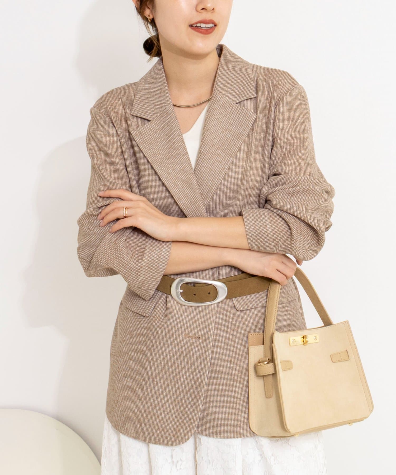 NOLLEY'S(ノーリーズ) ウォッシャブルカラミオーバージャケット