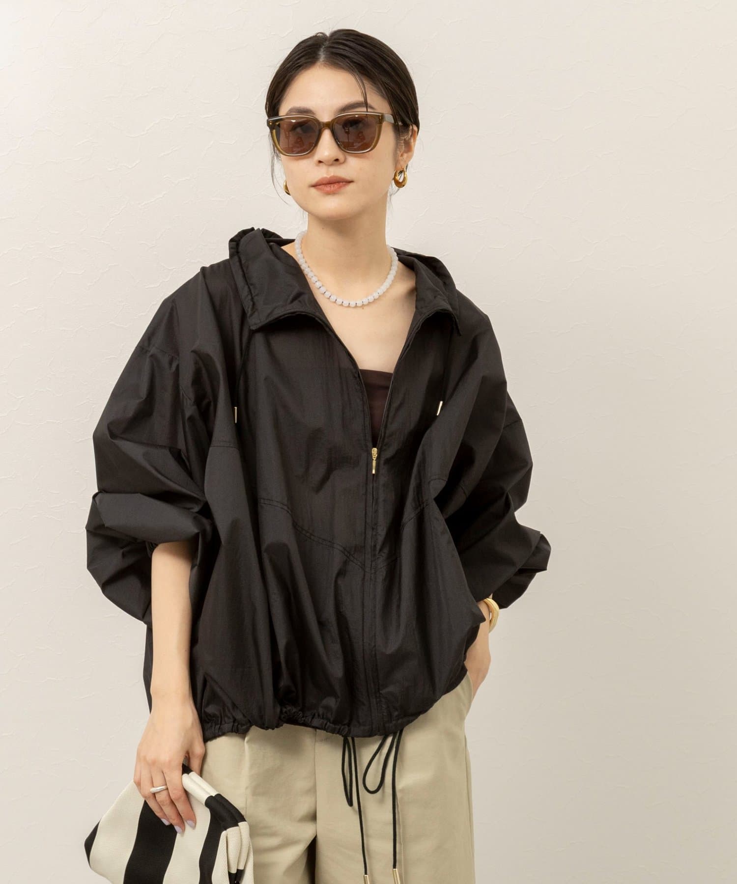 NOLLEY'S(ノーリーズ) 《セットアップ対応》【MAQWEL/マクウェル】ウォッシャブルシアーブルゾン