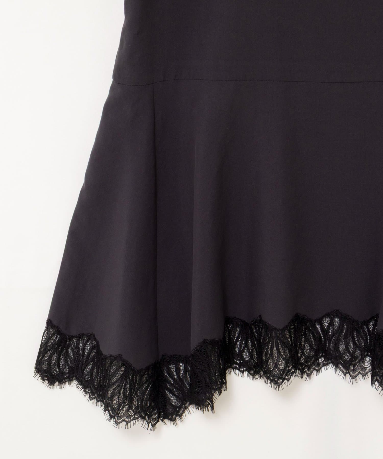 NOLLEY'S(ノーリーズ) 【WEB限定】ウォッシャブルヘムレースサテンタンク