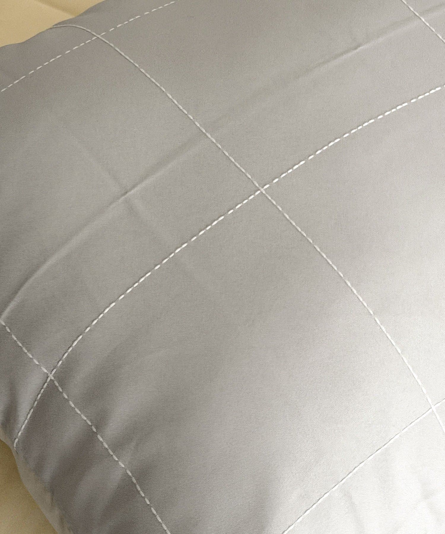 3COINS(スリーコインズ) ドビーチェック枕カバー：40×65cm