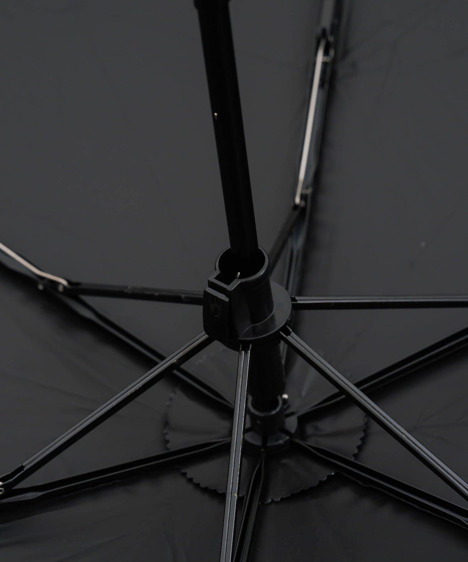 3COINS(スリーコインズ) 晴雨兼用折傘カラビナドットロゴ