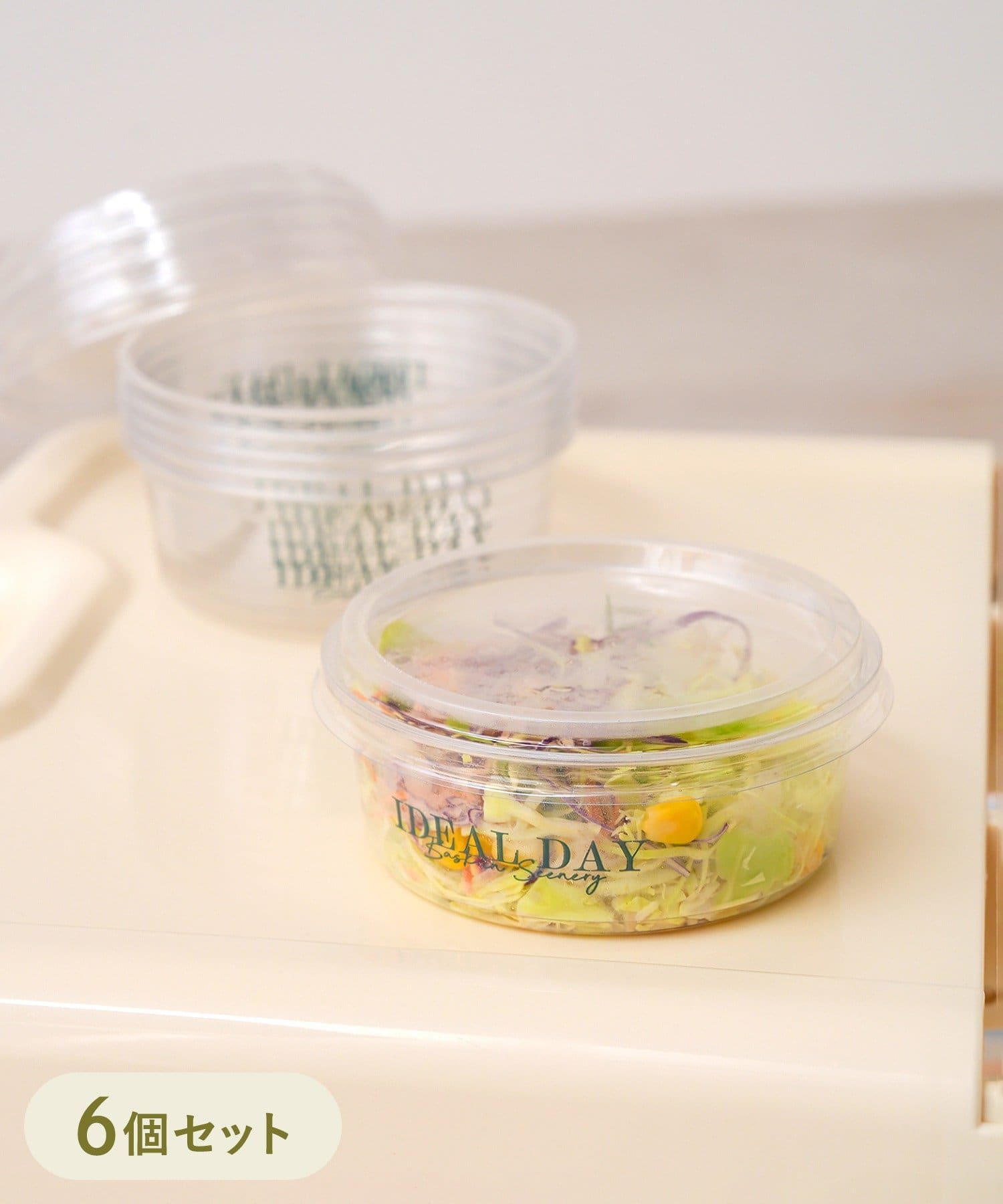 3COINS(スリーコインズ) プラフードパック6個セット／SPRING PICNIC