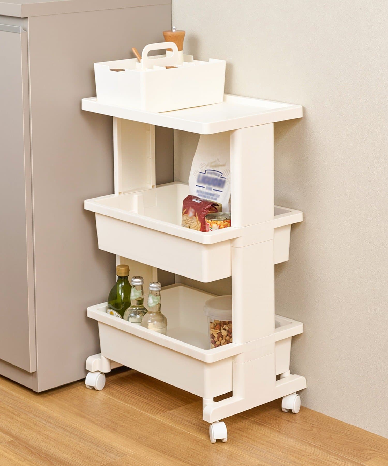 3COINS(スリーコインズ) テーブルワゴン