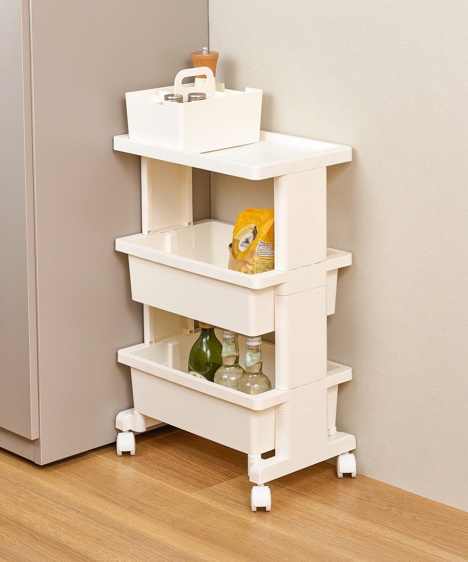 3COINS(スリーコインズ) テーブルワゴンミニ