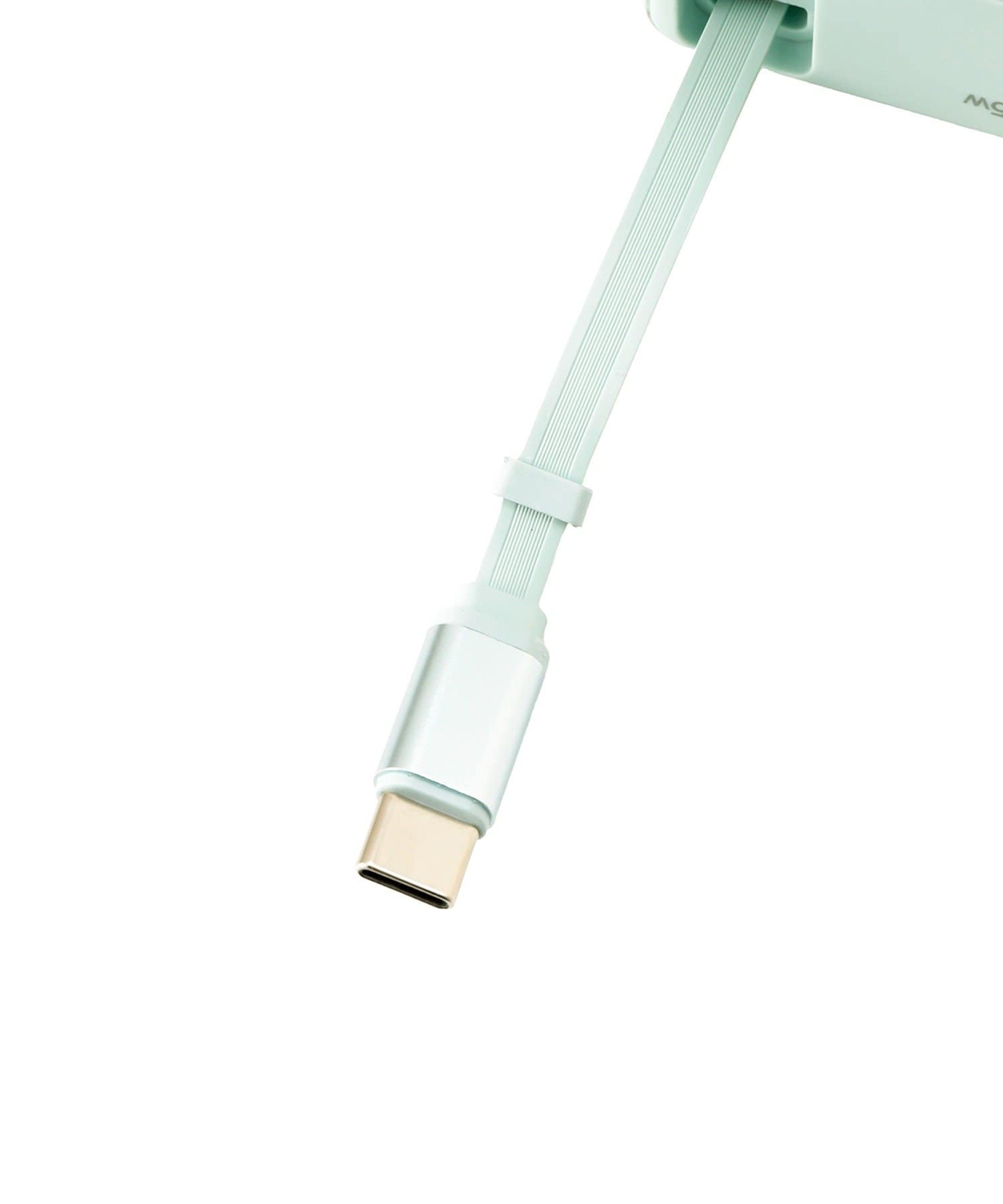 3COINS(スリーコインズ) リールケーブル付きACアダプター