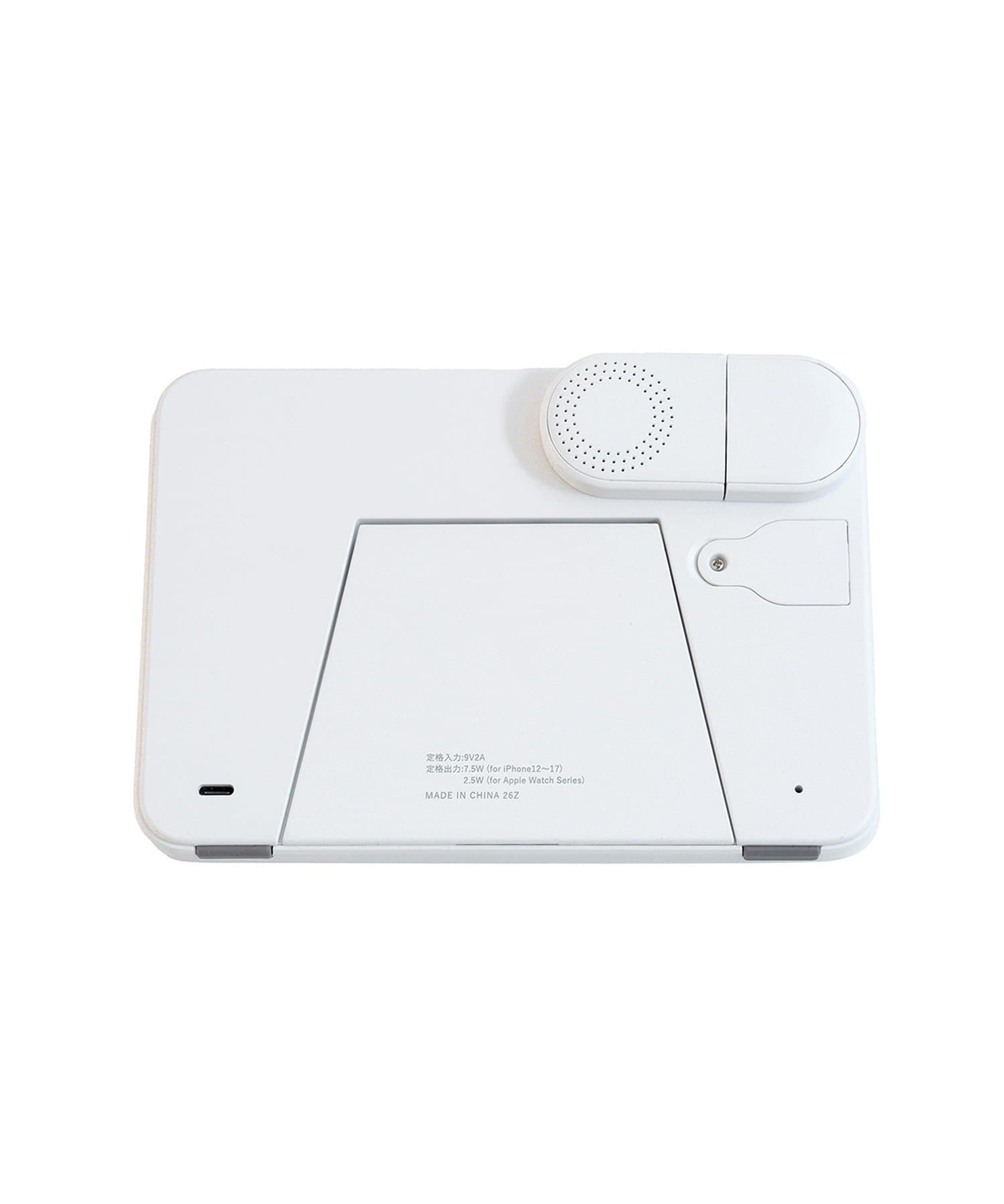 3COINS(スリーコインズ) ミラースタンド時計2IN1チャージャー