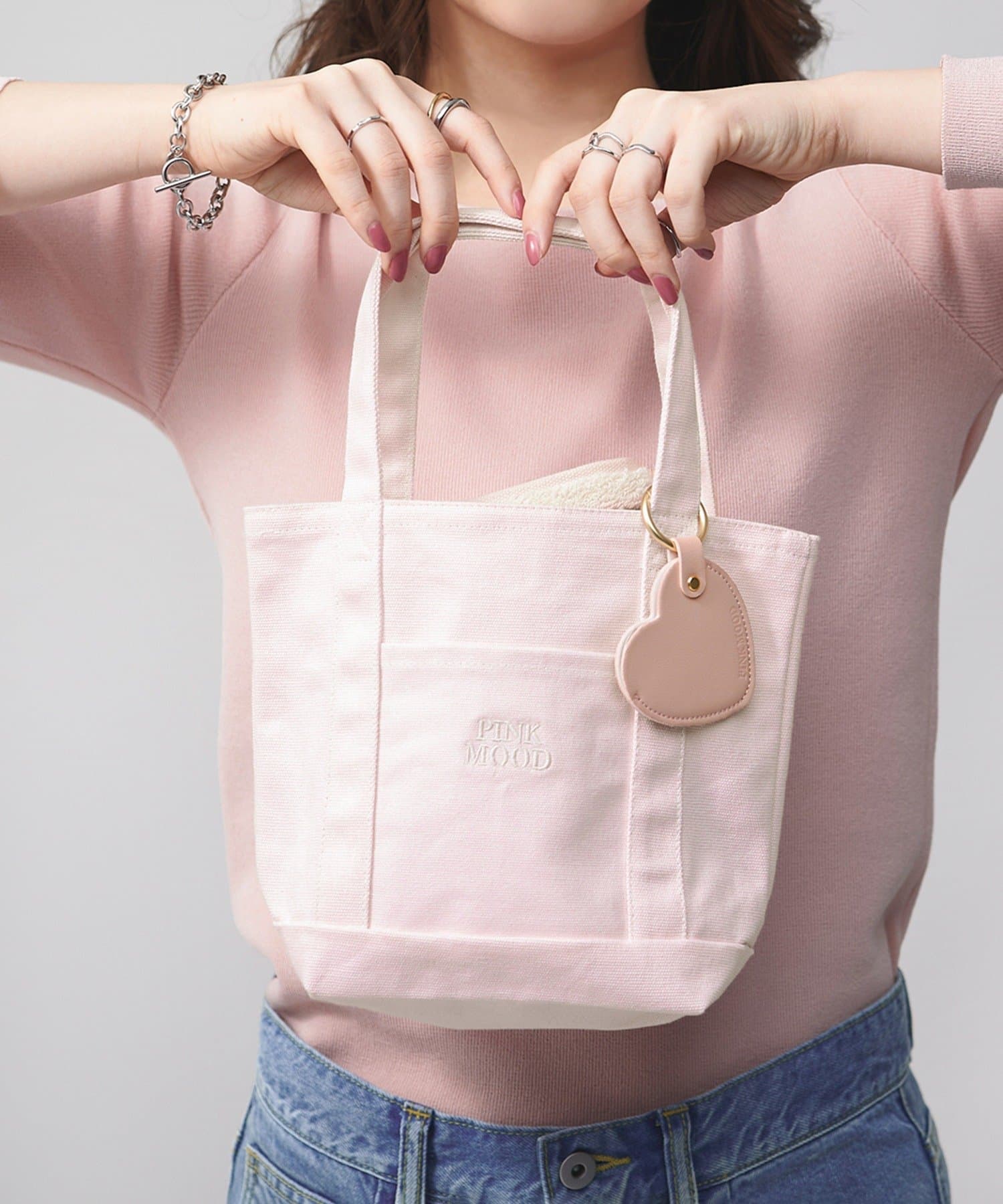 3COINS(スリーコインズ) キャンバスミニトート