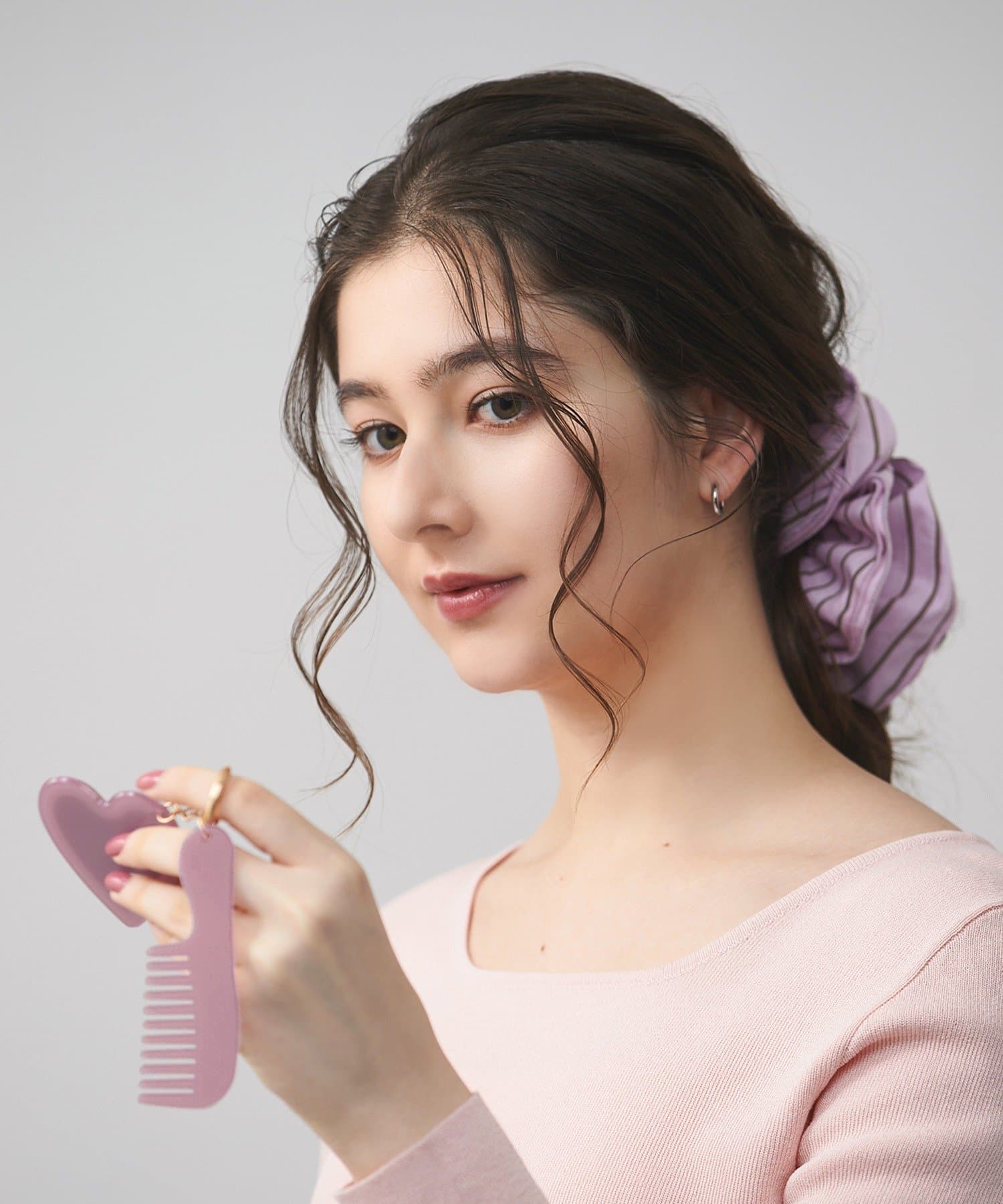 3COINS(スリーコインズ) コーム付きミラーチャーム