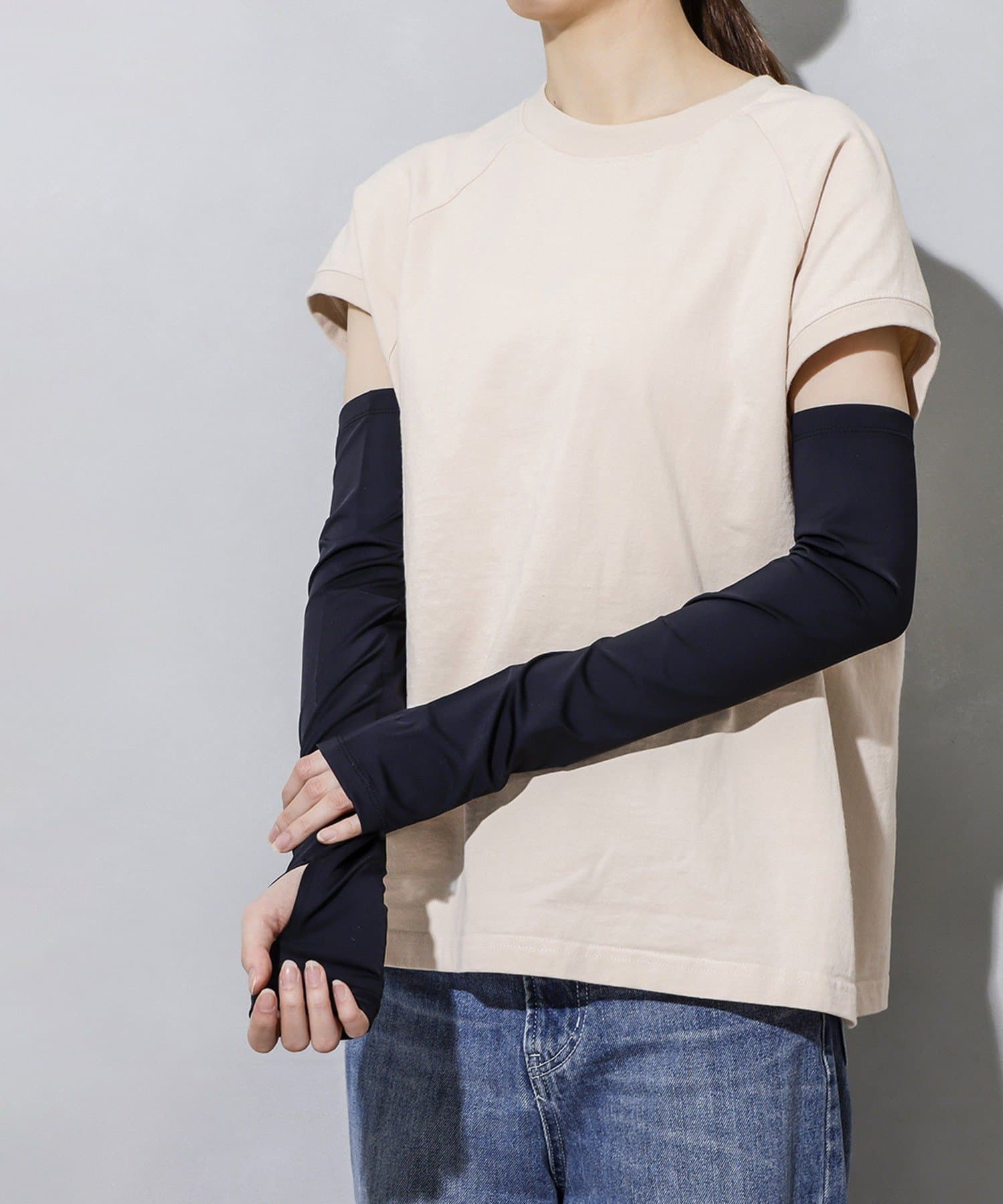 3COINS(スリーコインズ) UV超冷感アームカバー