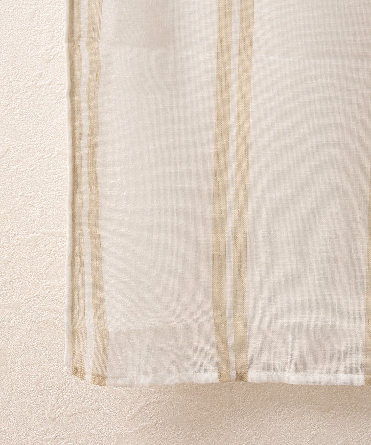 3COINS(スリーコインズ) ラインセパレートカーテン：150×43cm