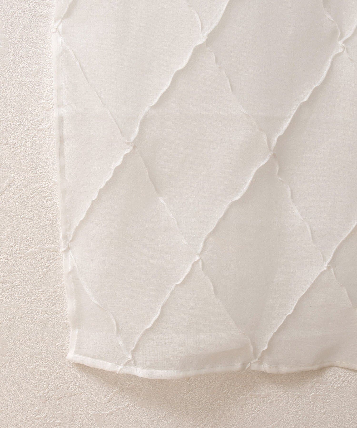 3COINS(スリーコインズ) 立体ダイヤセパレートカーテン：150×43cm