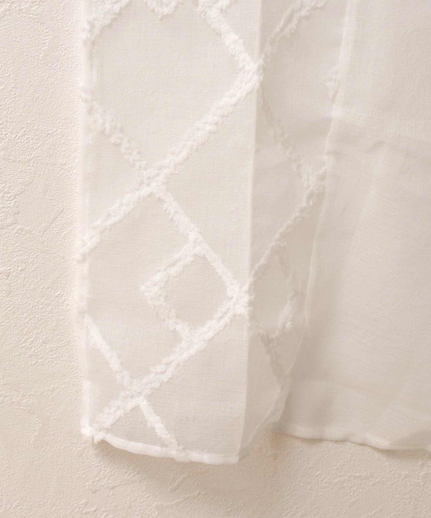 3COINS(スリーコインズ) パッチワークセパレートカーテン：150×43cm