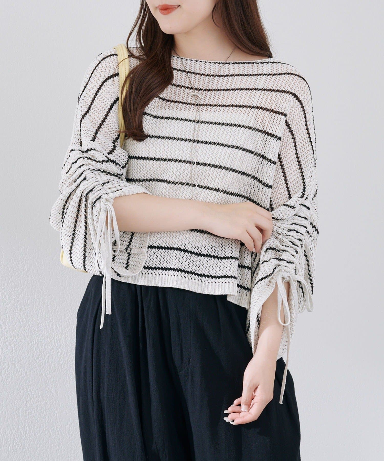 NICE CLAUP / OLIVE des OLIVE OUTLET(ナイスクラップ  / オリーブ デ オリーブ アウトレット) 【ANOTHER BRANCH】メッシュドロストプルオーバー