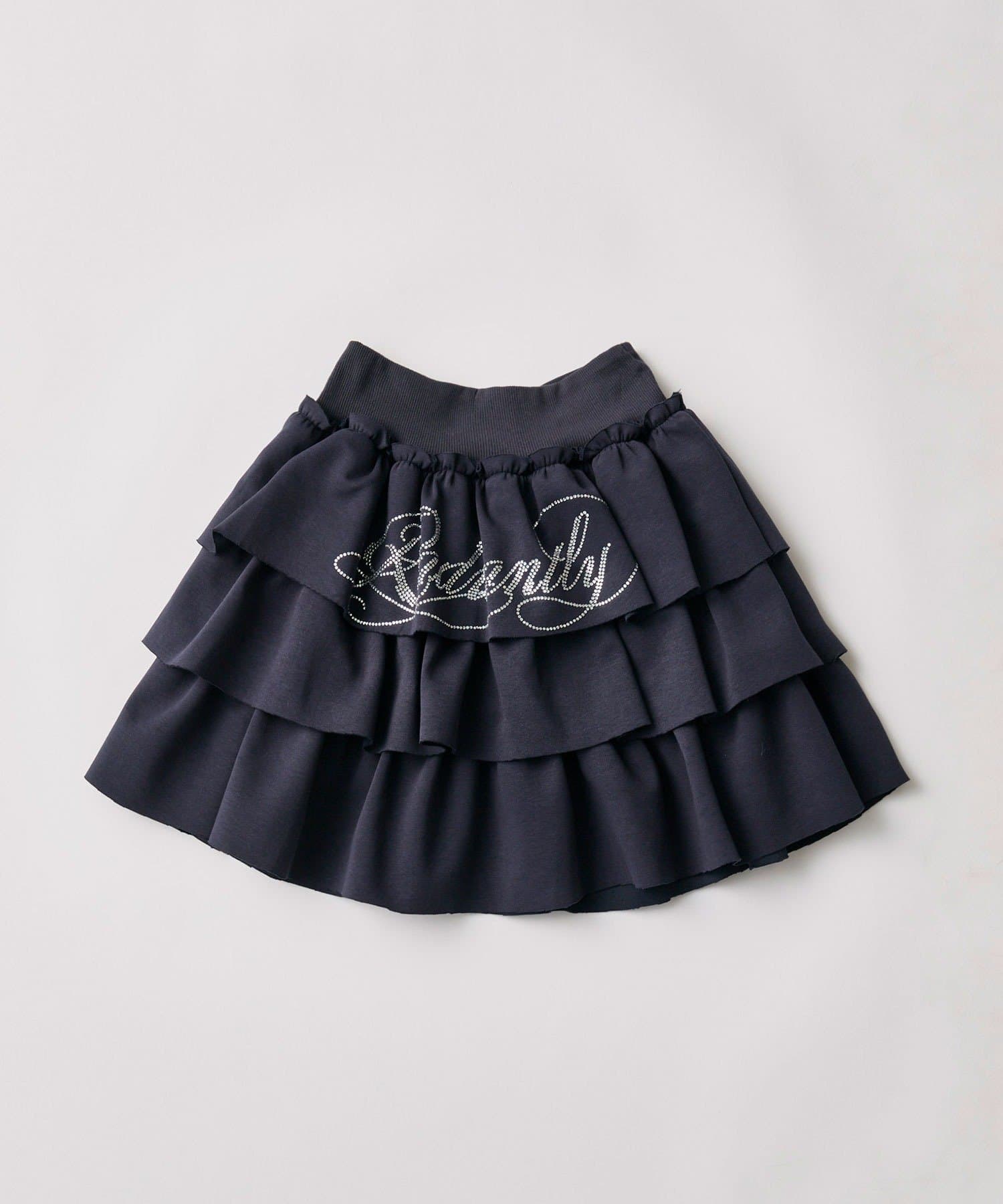 OLIVE des OLIVE(オリーブ デ オリーブ) キラキラロゴフリルスカート