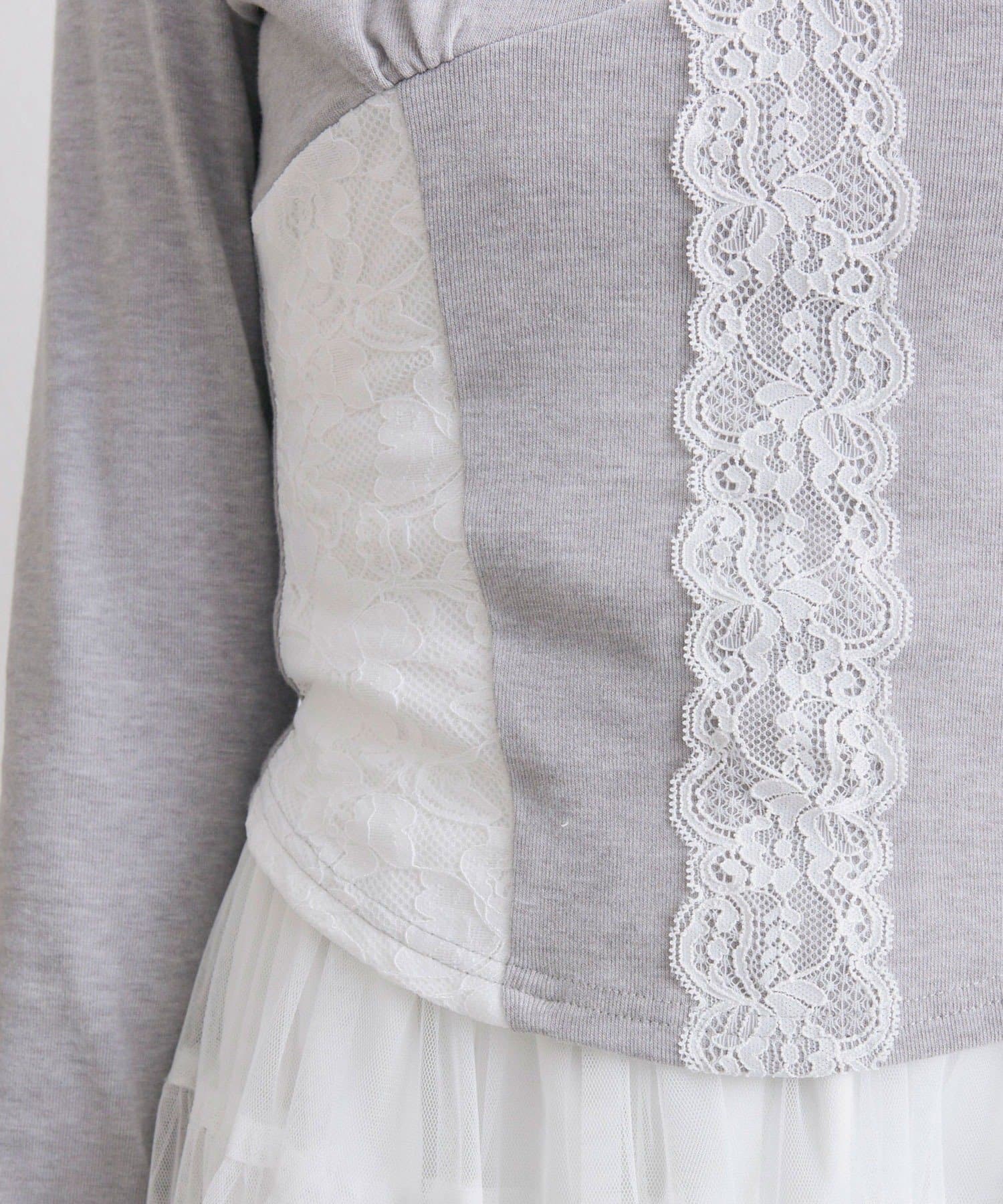 OLIVE des OLIVE(オリーブ デ オリーブ) レーストリムトップス