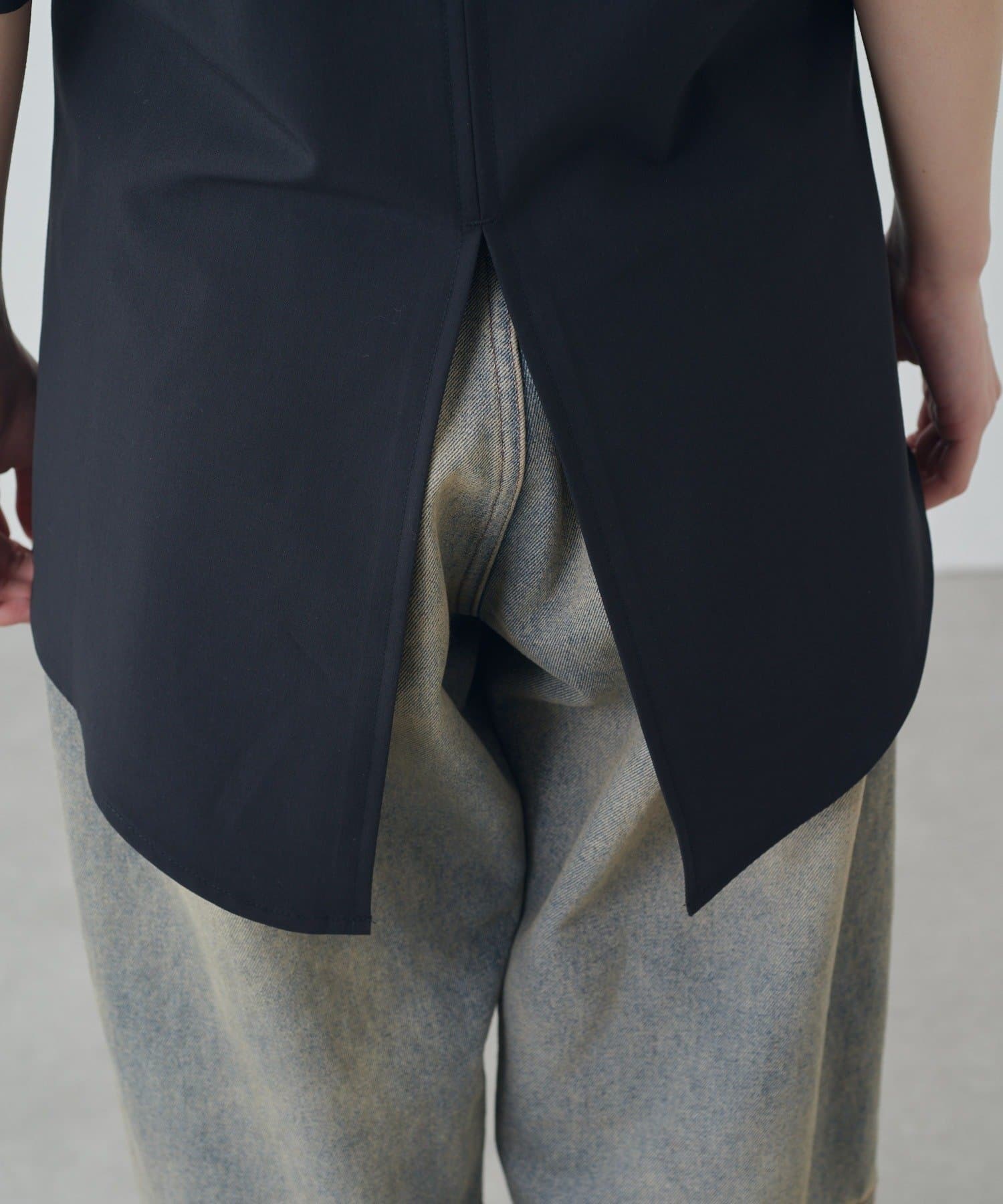 Lui's(ルイス) 半袖ウエストタックジャケットシャツ