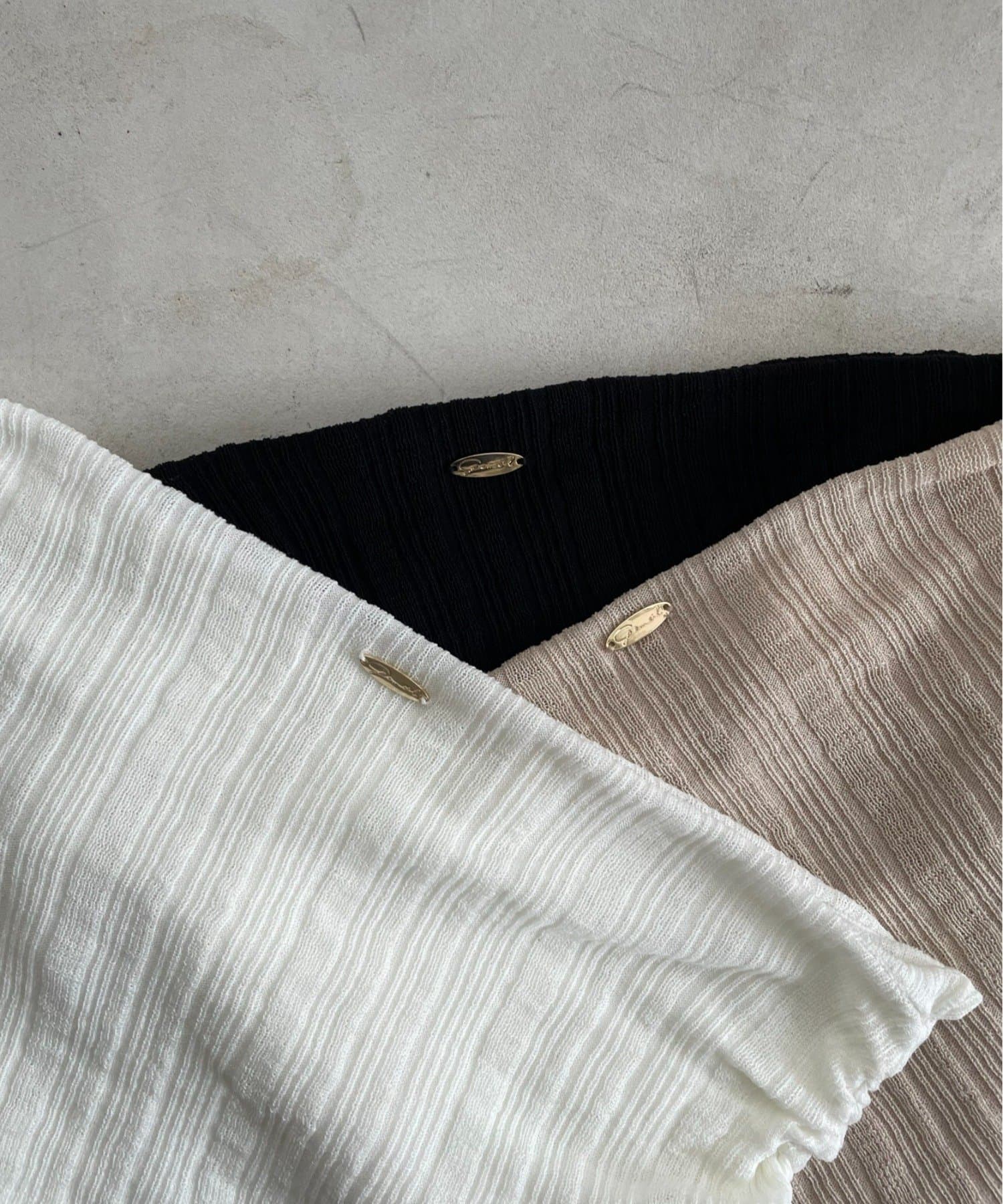 gemeil(ジェムイル) 【MIZUKI企画】オフショルダーリブトップス (LA-341)