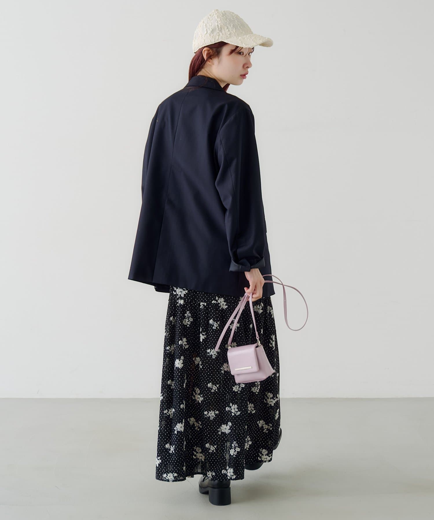 Kastane(カスタネ) 【WEB先行/2サイズ展開/低身長サイズ】ドットフラワーキャミワンピース