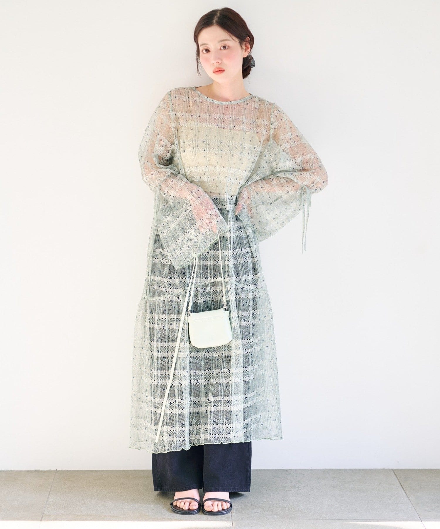 Kastane(カスタネ) 【2.20(金)12:00発売/WEB先行】プリントレースワンピース