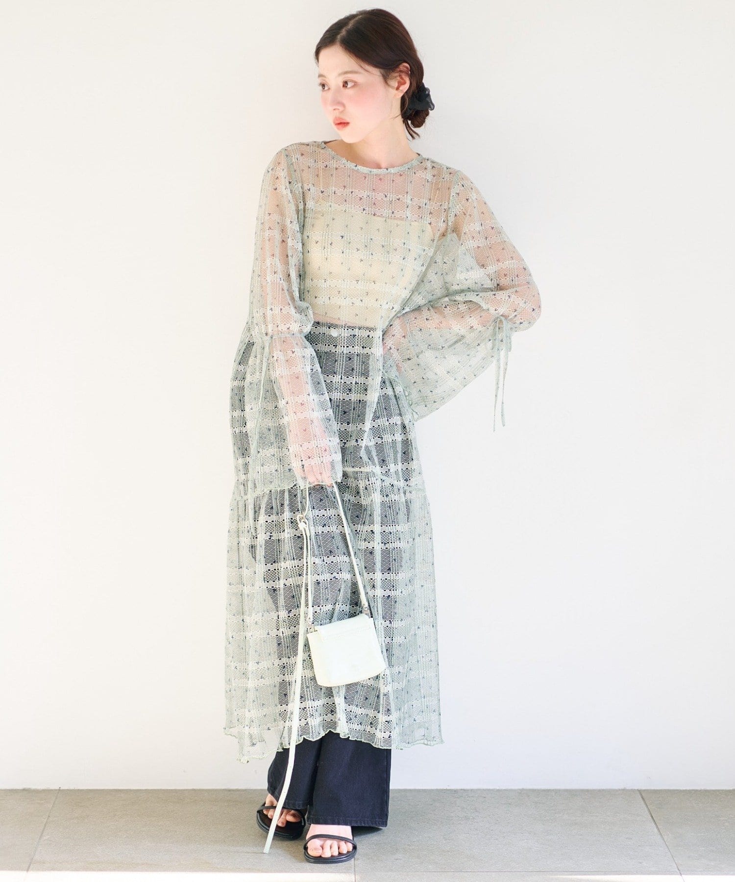 Kastane(カスタネ) 【2.20(金)12:00発売/WEB先行】プリントレースワンピース