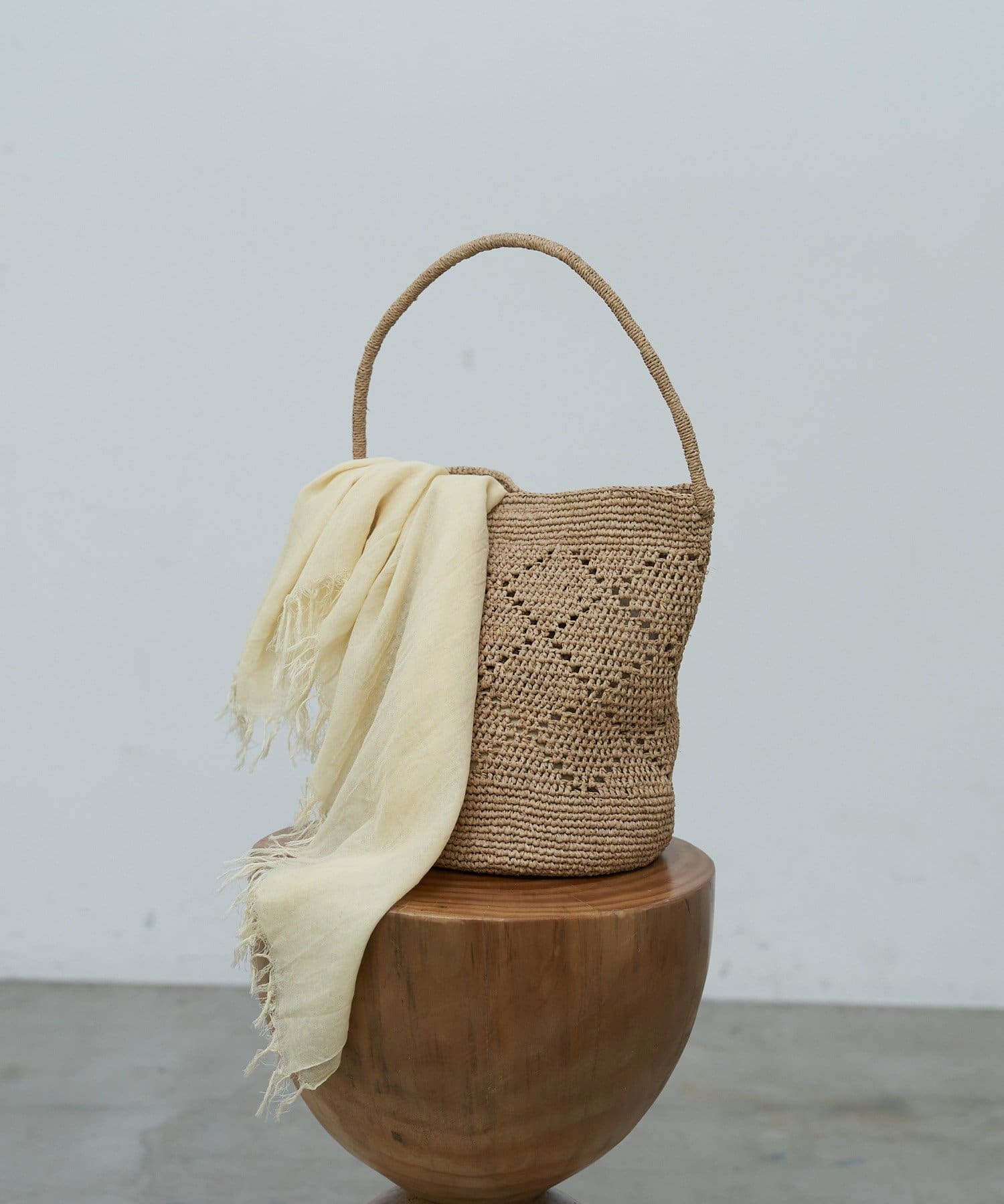 GALLARDAGALANTE(ガリャルダガランテ) 【4/7(火) 18:00予約開始】【MIORA】ラフィアワンハンドルバッグ