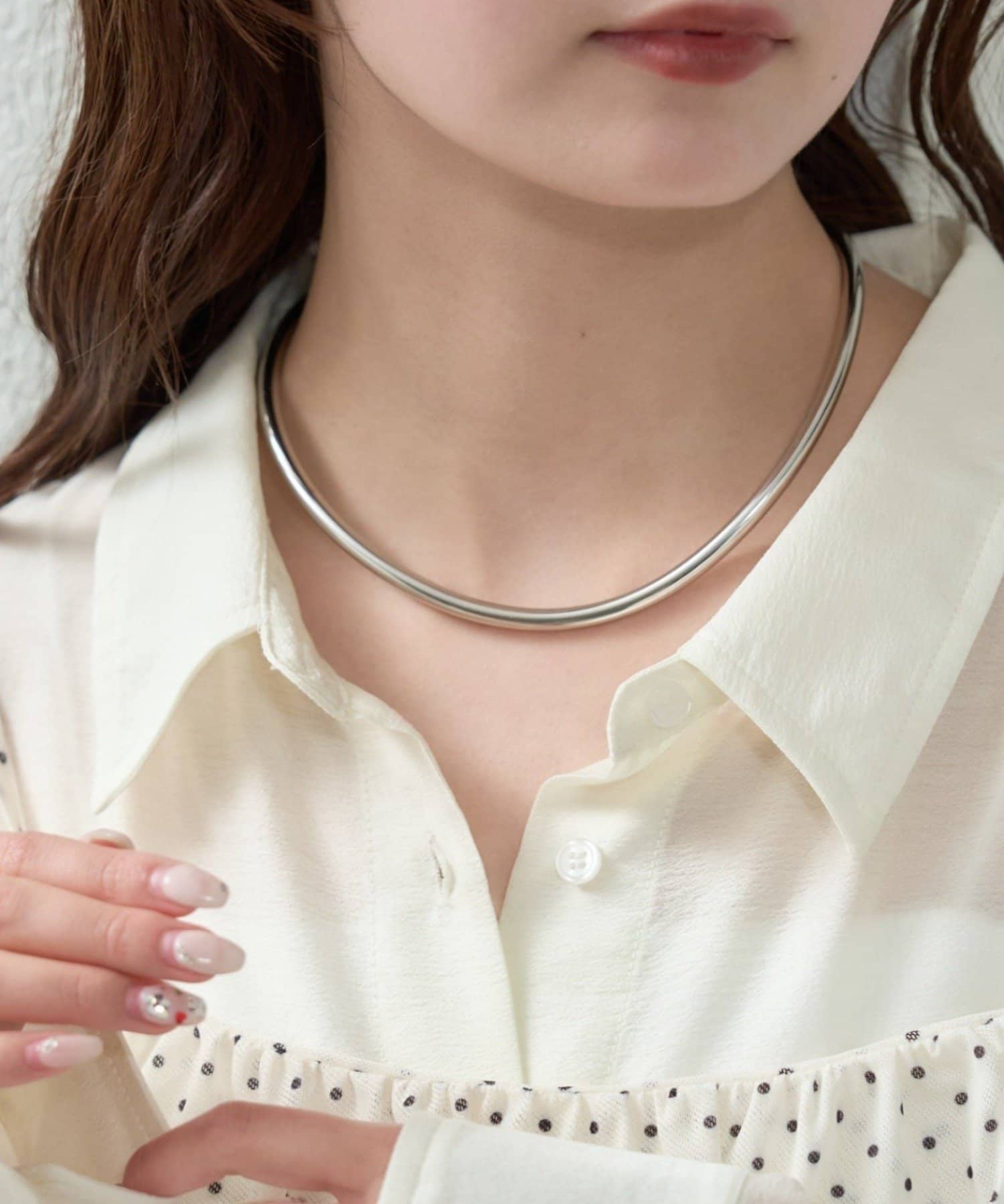 mysticのワイドラウンドチョーカー