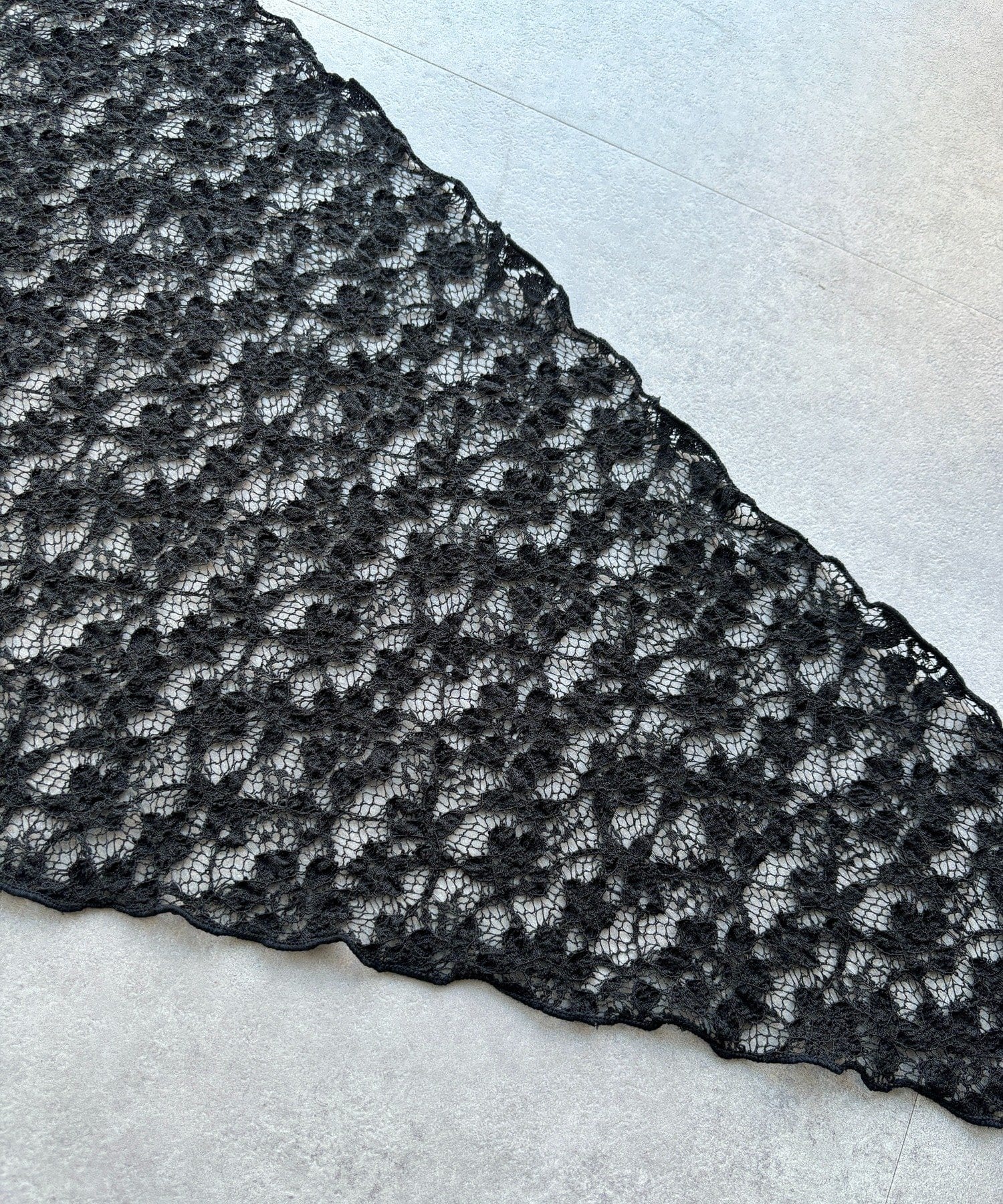 DOUDOU(ドゥドゥ) レースマグネット付スカーフ