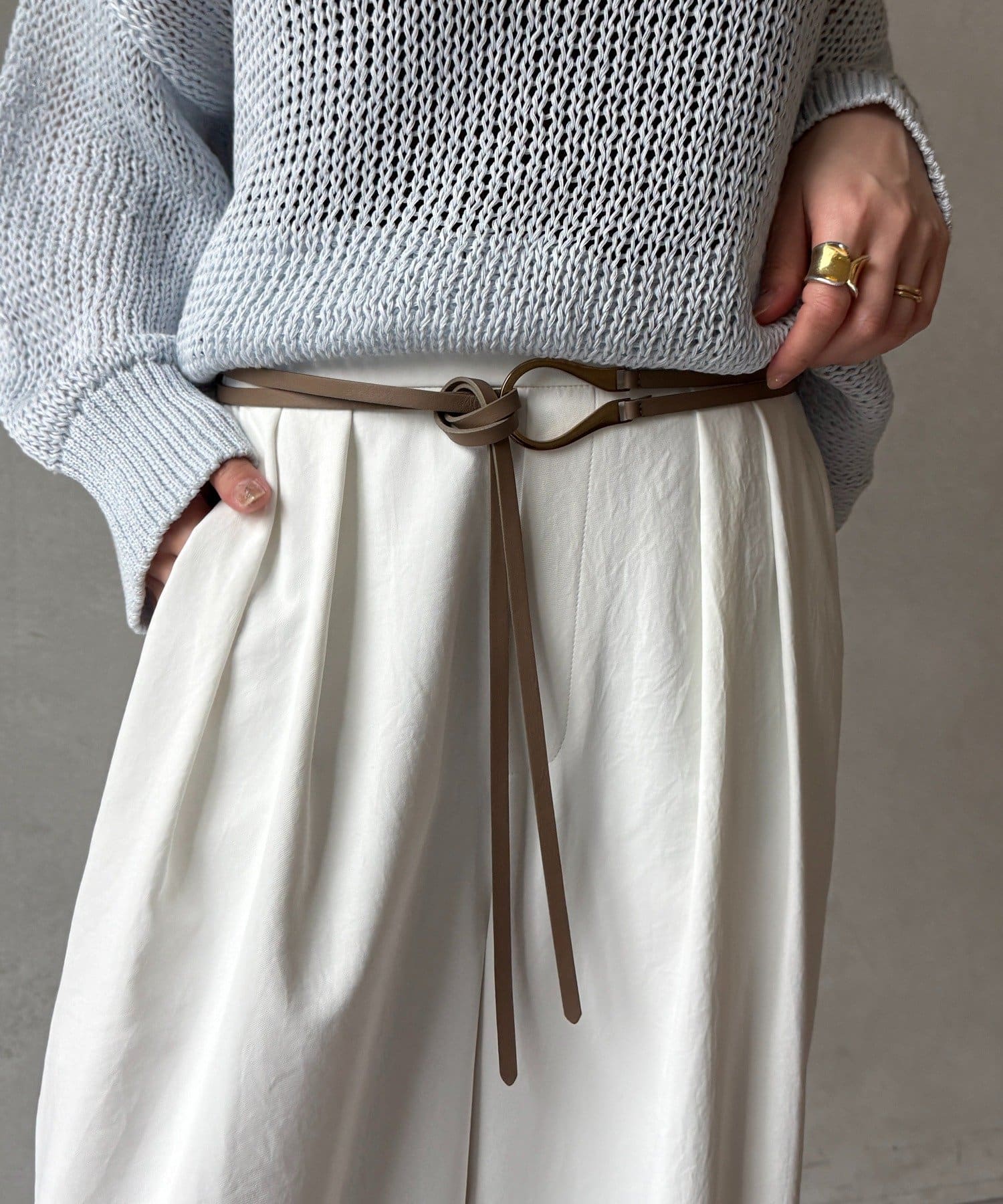 DOUDOU(ドゥドゥ) Uバックルコードベルト