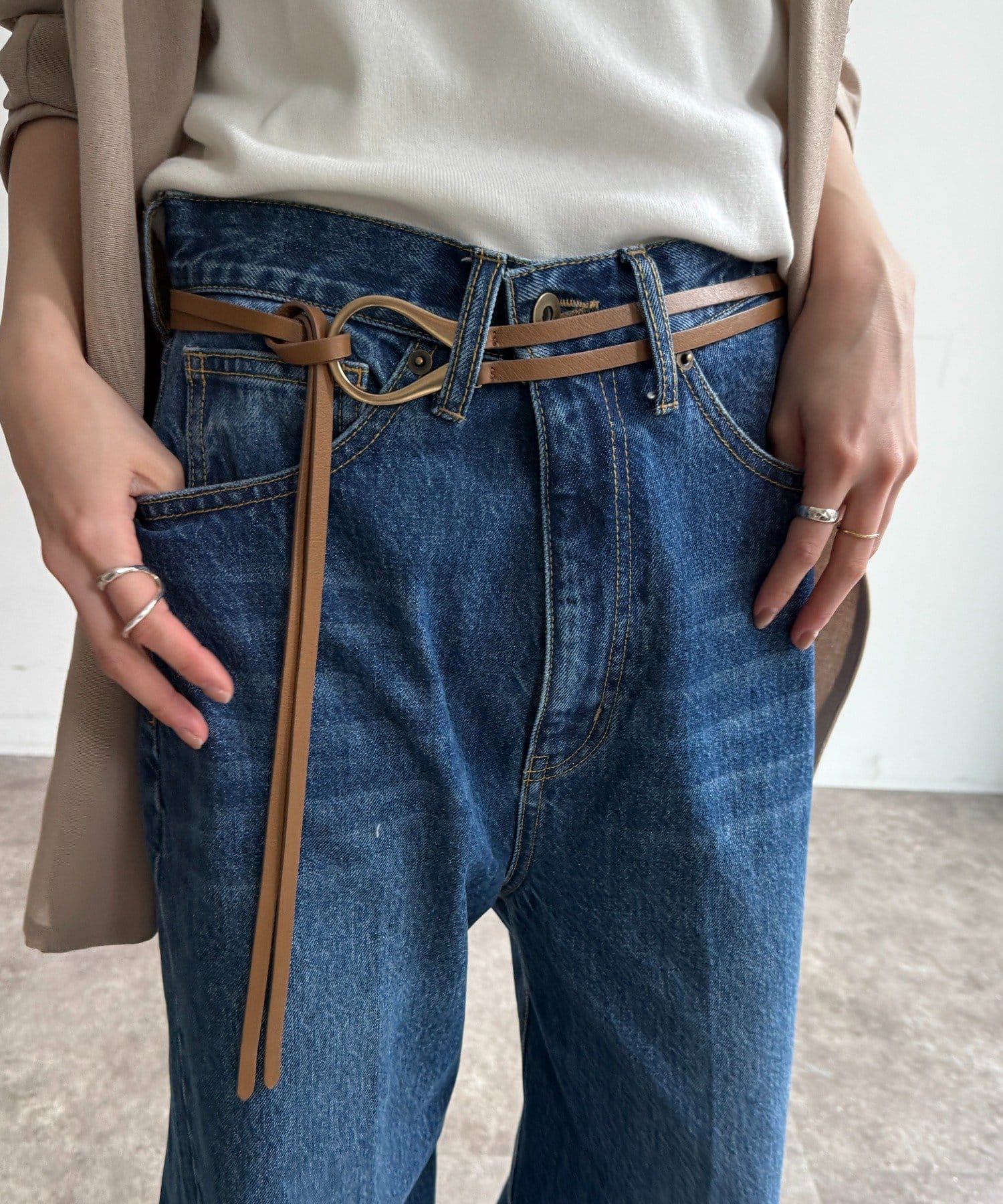 DOUDOU(ドゥドゥ) Uバックルコードベルト