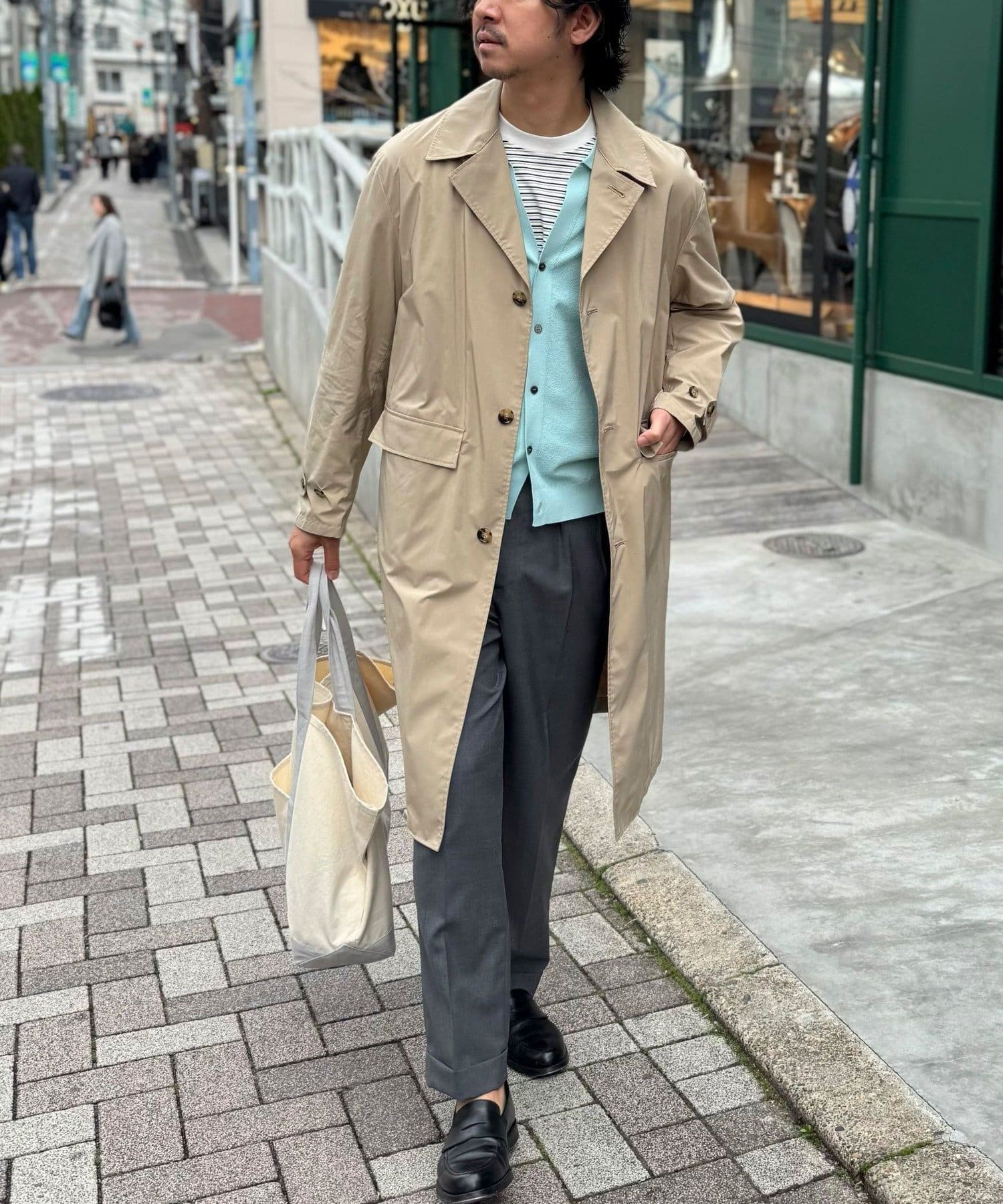 NOLLEY'S(ノーリーズ) 【ダントツ撥水】ステンカラーコート