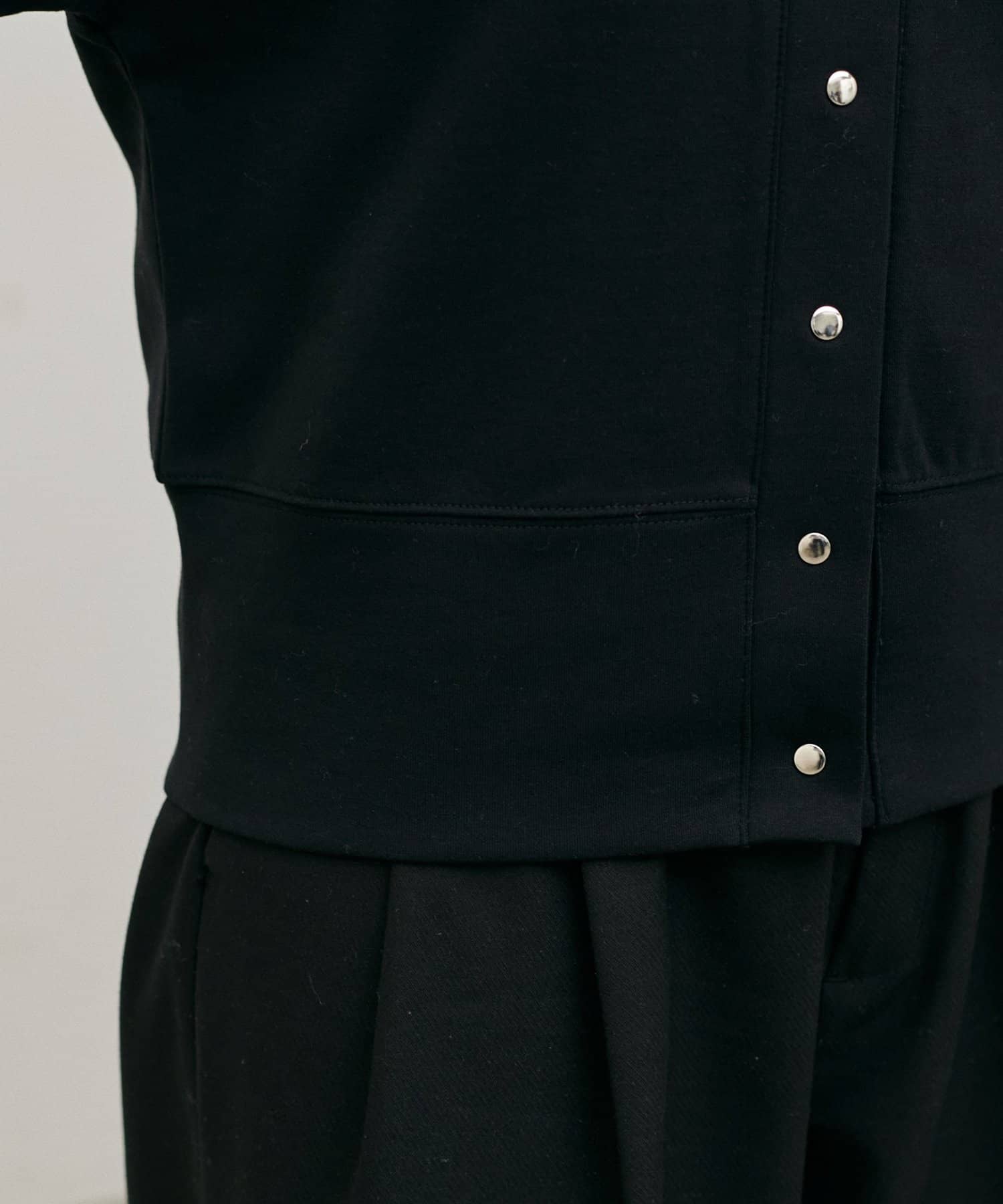 LARUTA(ラルータ) ドット釦スキッパーカーディガン