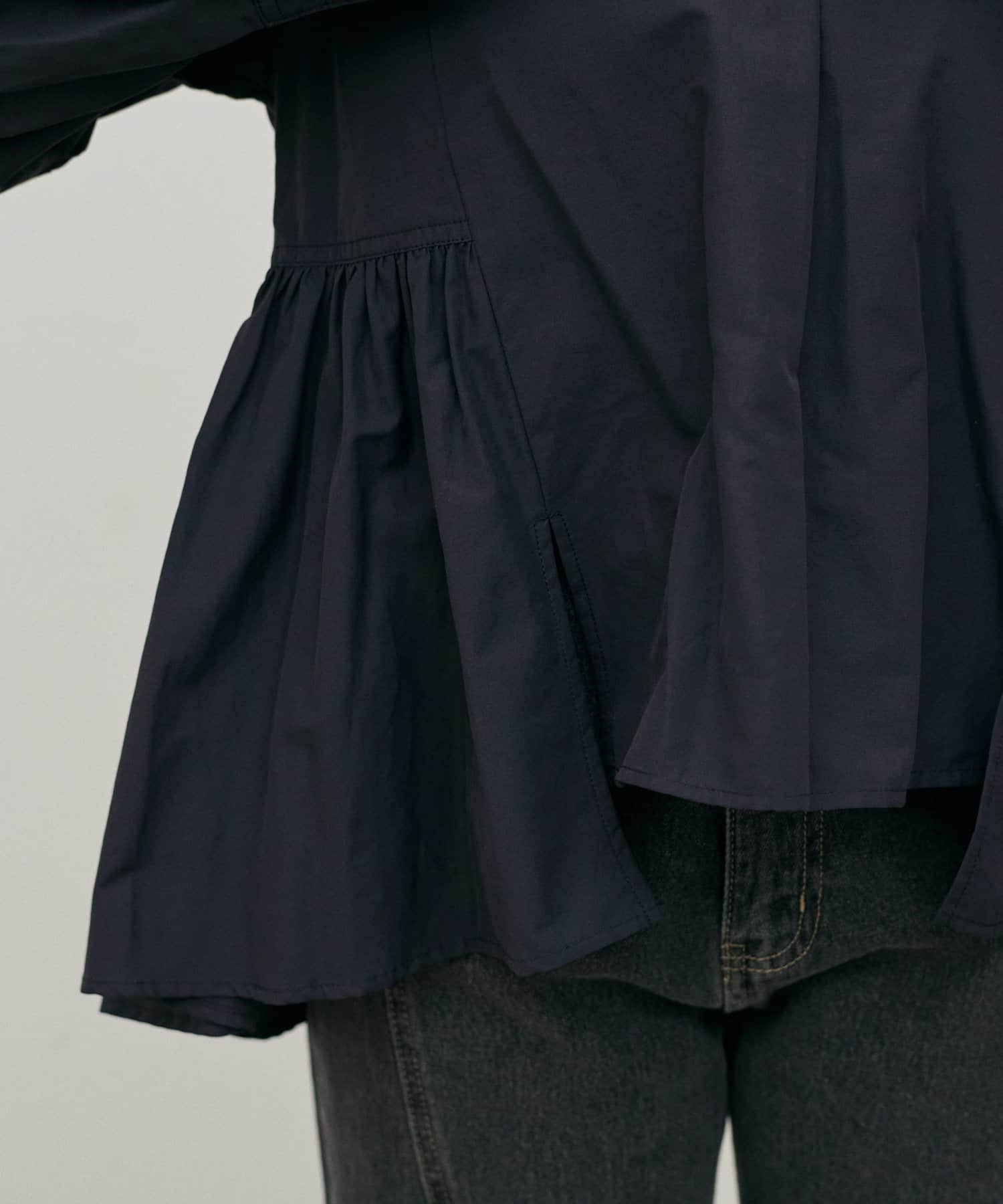 LARUTA(ラルータ) 裾フレアブロードブラウス