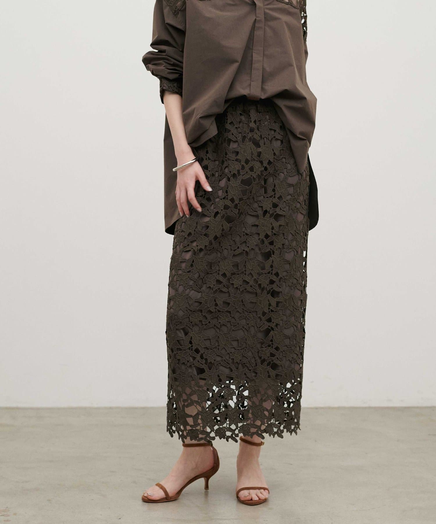 LARUTA(ラルータ) 刺繍レーススカート