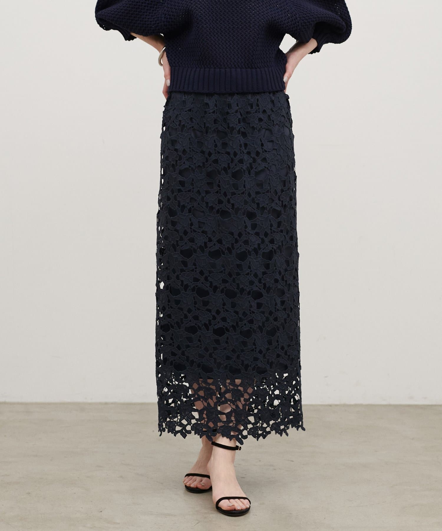 LARUTA(ラルータ) 刺繍レーススカート