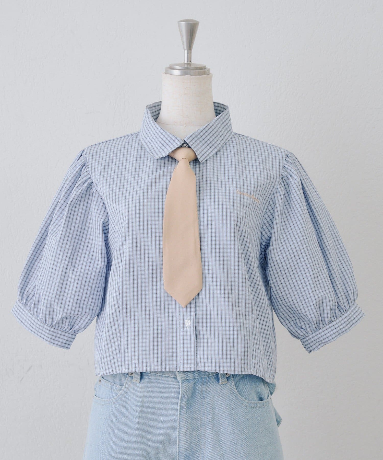 NICE CLAUP / OLIVE des OLIVE OUTLET(ナイスクラップ  / オリーブ デ オリーブ アウトレット) 【ANOTHER BRANCH】スクールネクタイ付シャツ