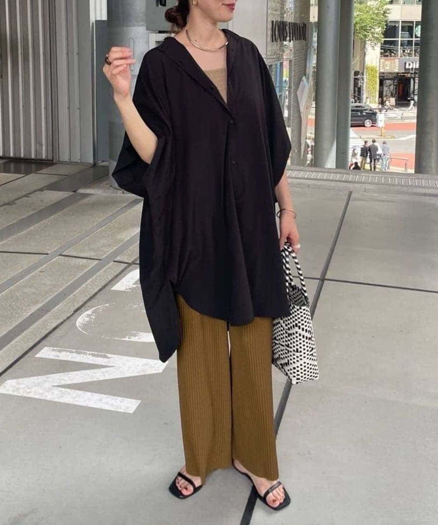 Remind me and forever(リマインドミーアンドフォーエバー) 【リバイバル/シワになりにくい！】ドルマンBIGシャツ