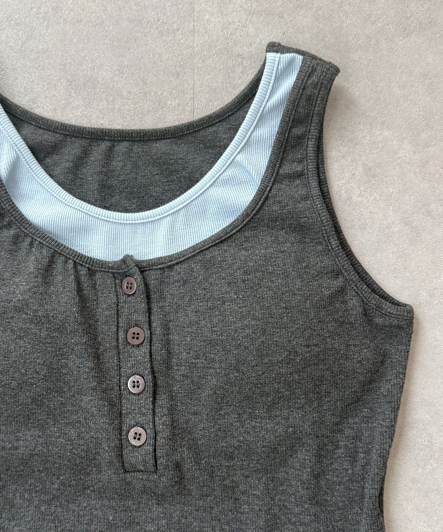 CPCM(シーピーシーエム) カップ付きフェイクレイヤードタンク