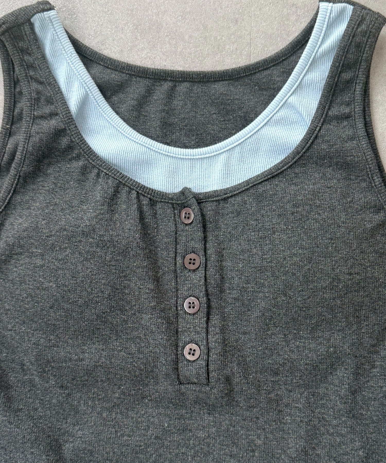 CPCM(シーピーシーエム) カップ付きフェイクレイヤードタンク