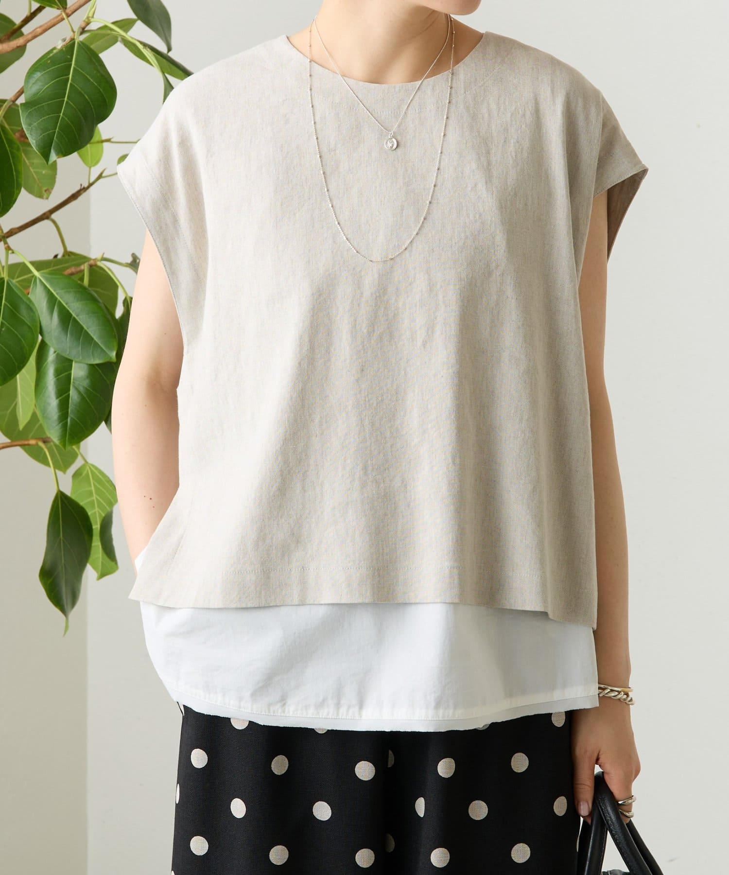 BEARDSLEY(ビアズリー) リネンショートベスト