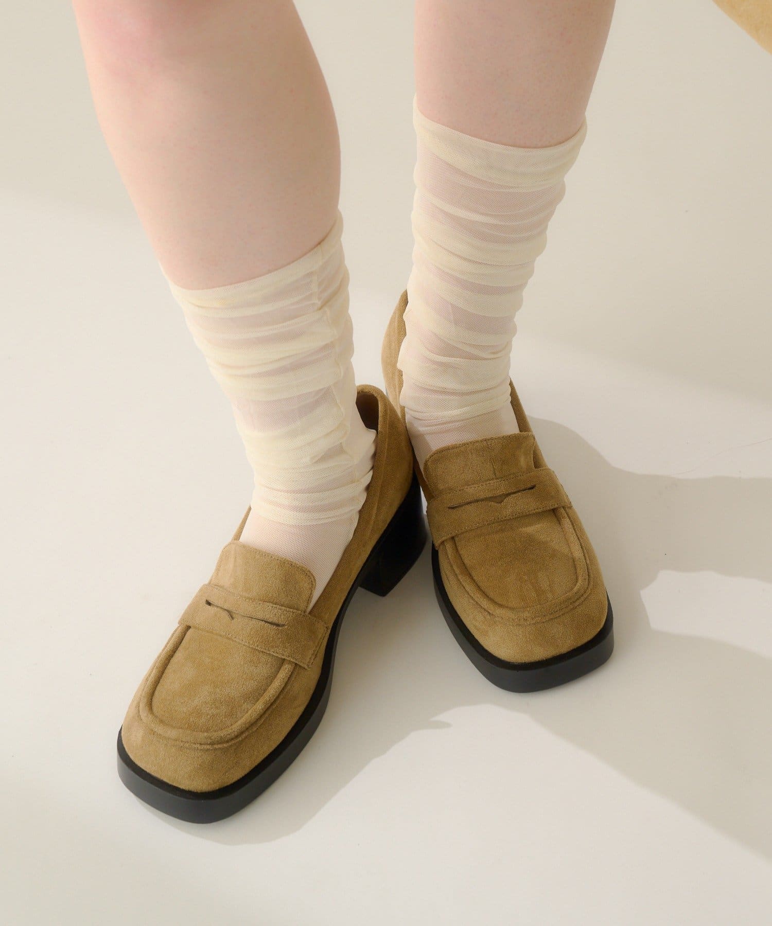 Kastane(カスタネ) 【4色展開】シアーハイソックス