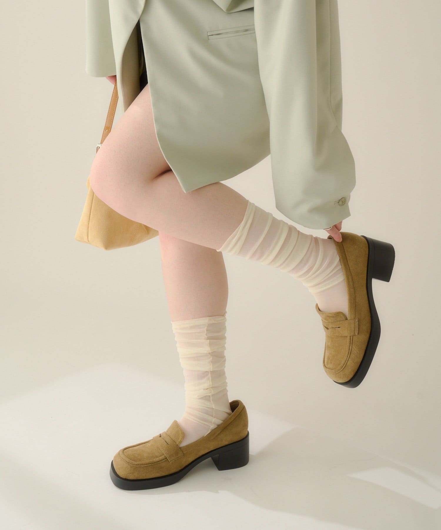 Kastane(カスタネ) 【4色展開】シアーハイソックス