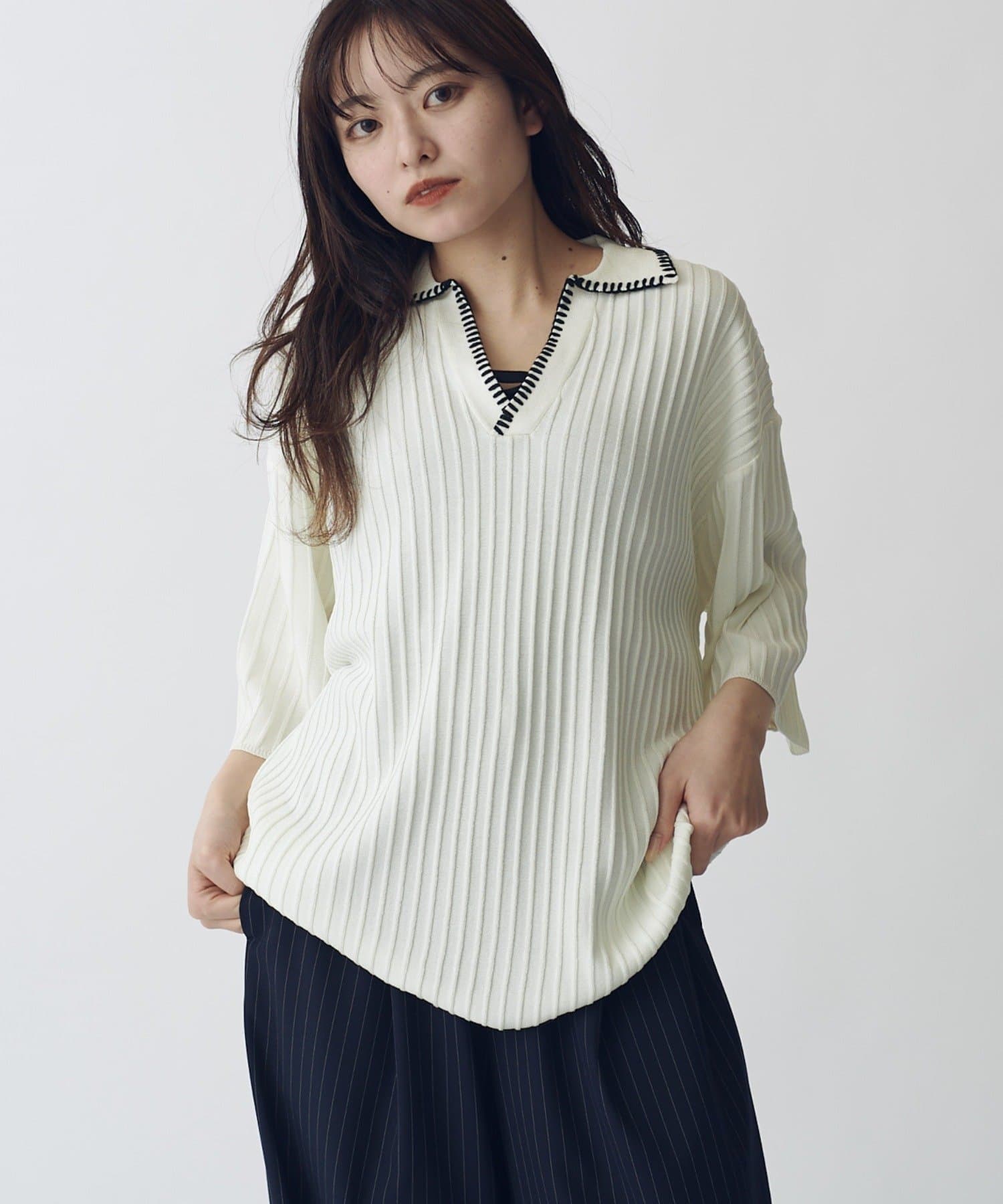 Lui's(ルイス) スキッパーステッチニット