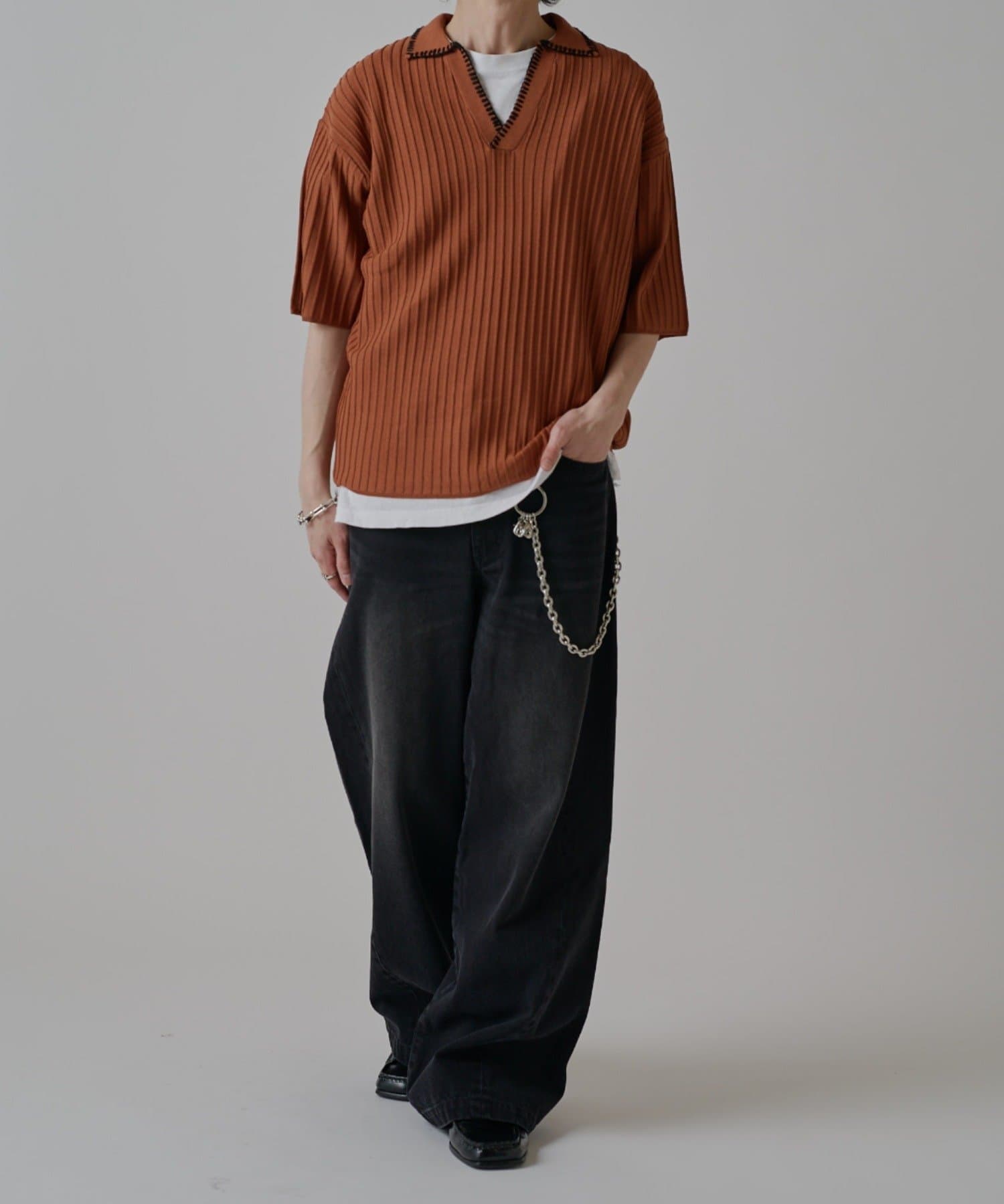 Lui's(ルイス) スキッパーステッチニット