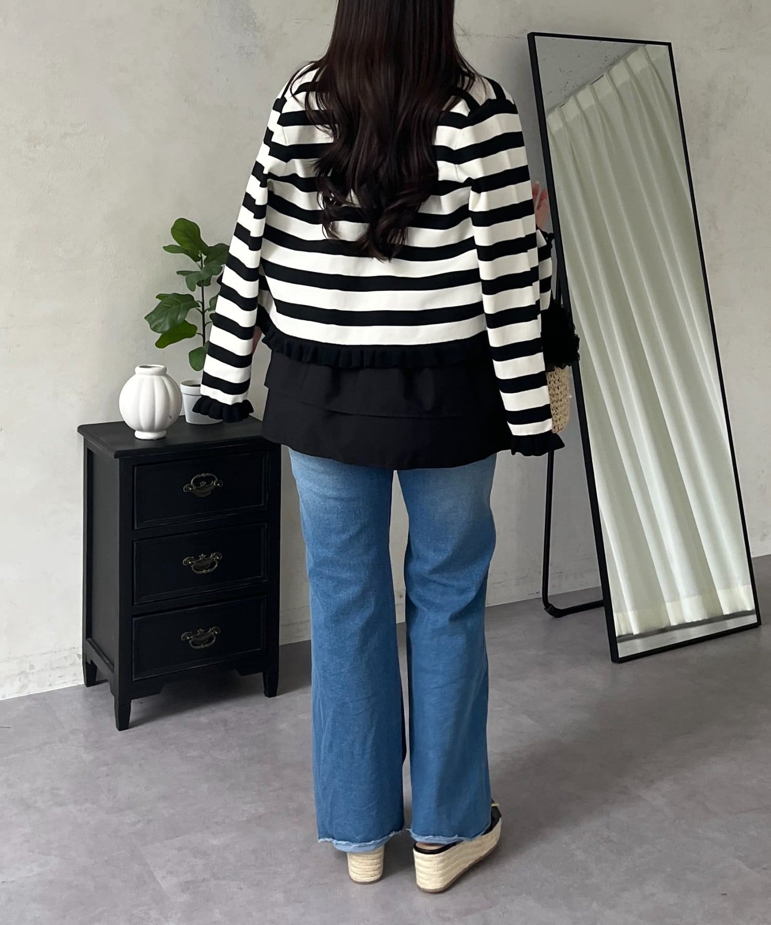 prose verse(プロズヴェール) ペプラムレイヤードインナーキャミソール