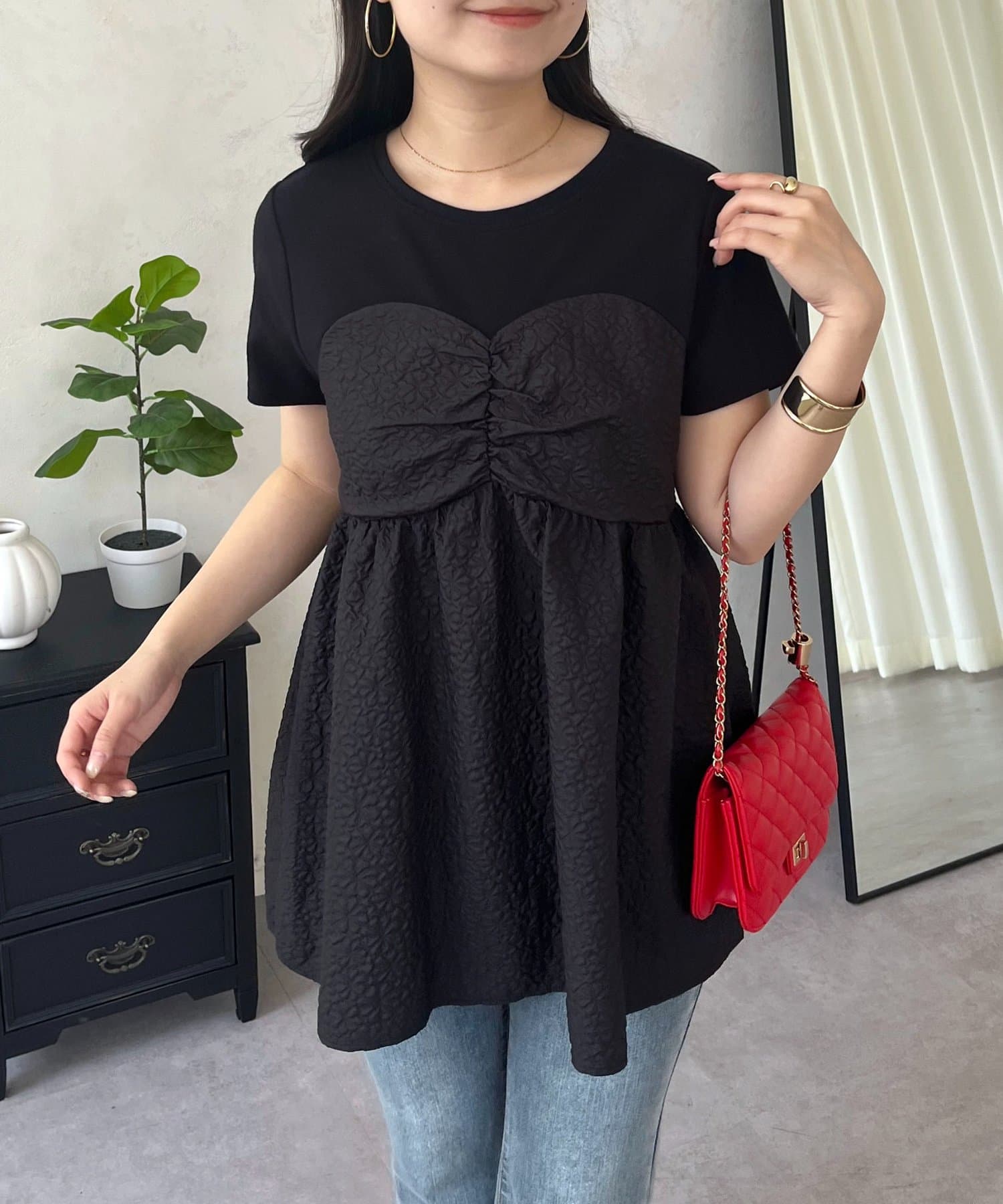 prose verse(プロズヴェール) ジャガードビスチェドッキングＴシャツ