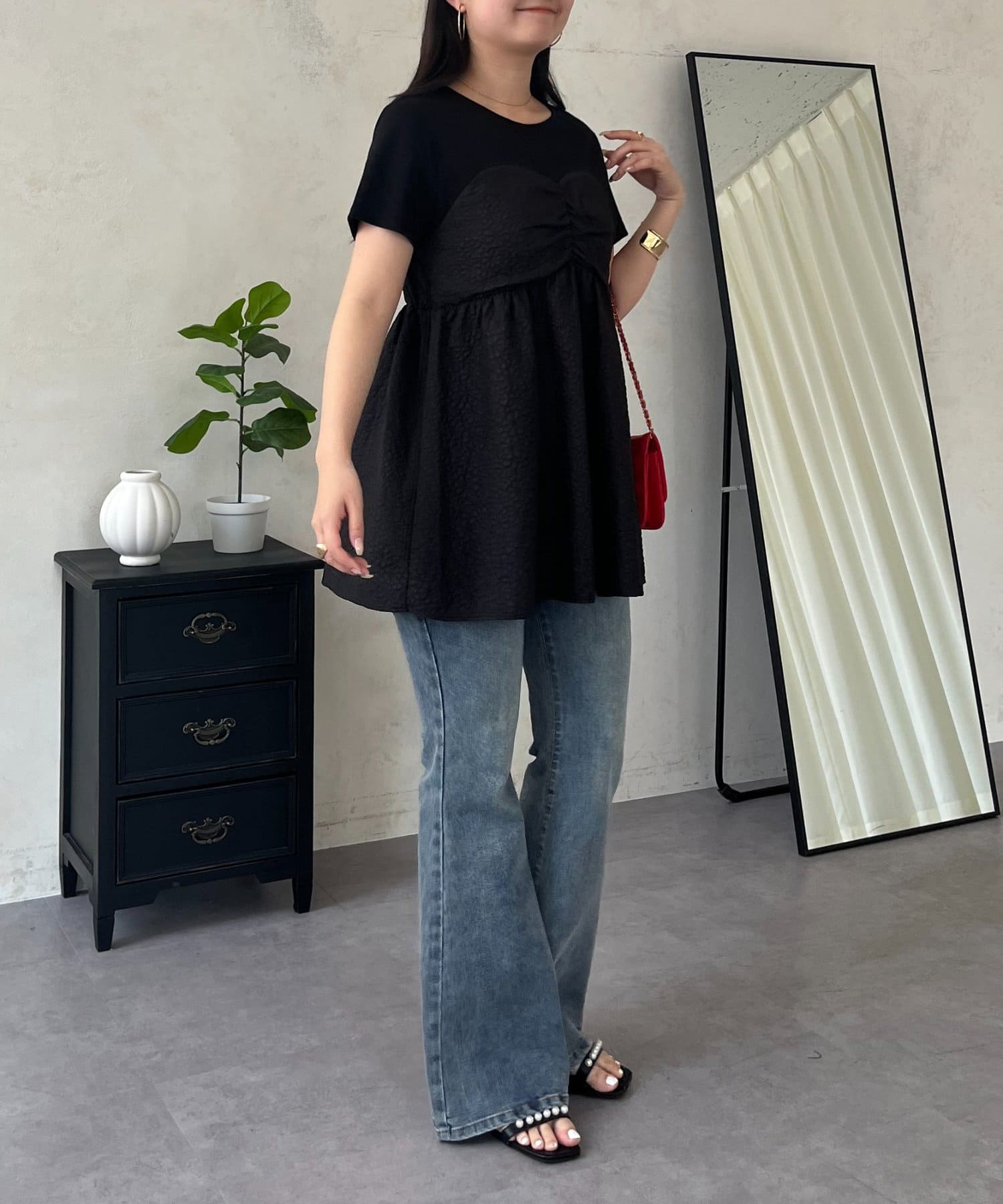 prose verse(プロズヴェール) ジャガードビスチェドッキングＴシャツ