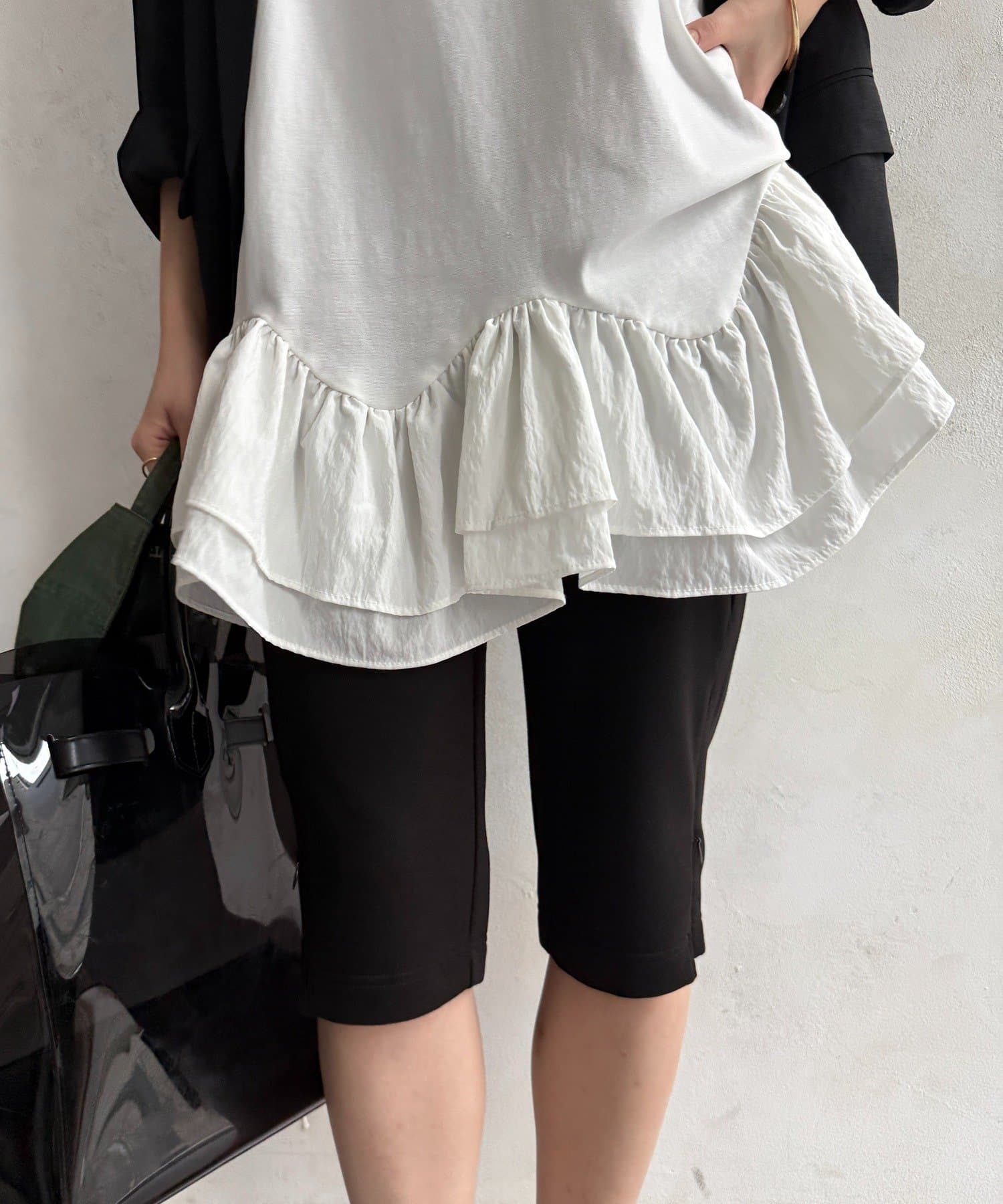 DOUDOU(ドゥドゥ) サイドジップサイクルパンツ