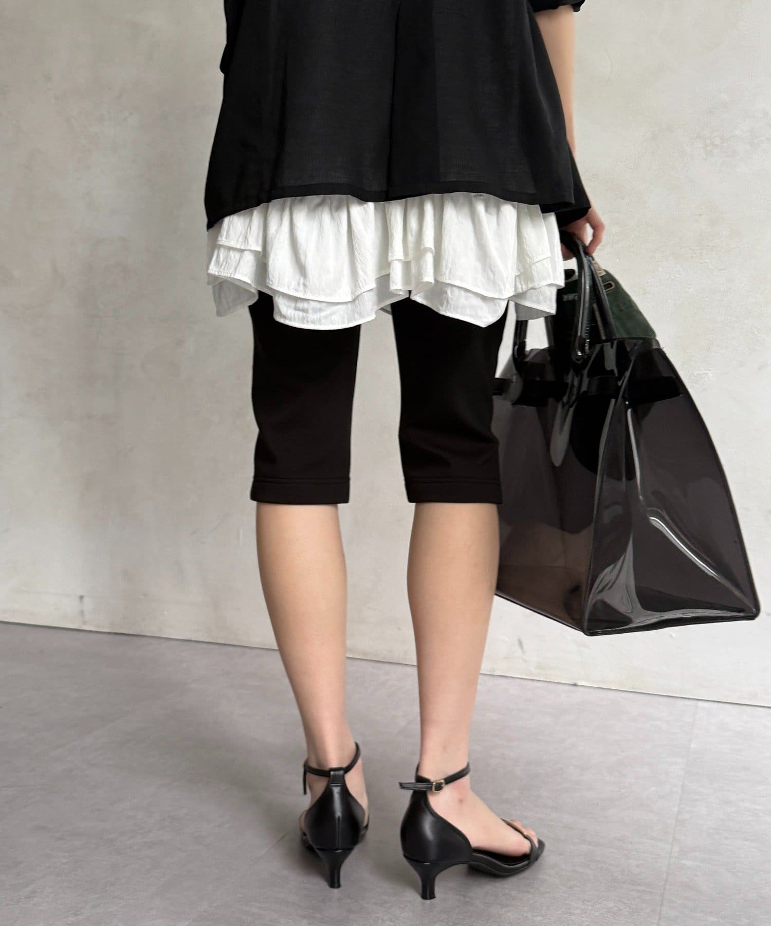 DOUDOU(ドゥドゥ) サイドジップサイクルパンツ